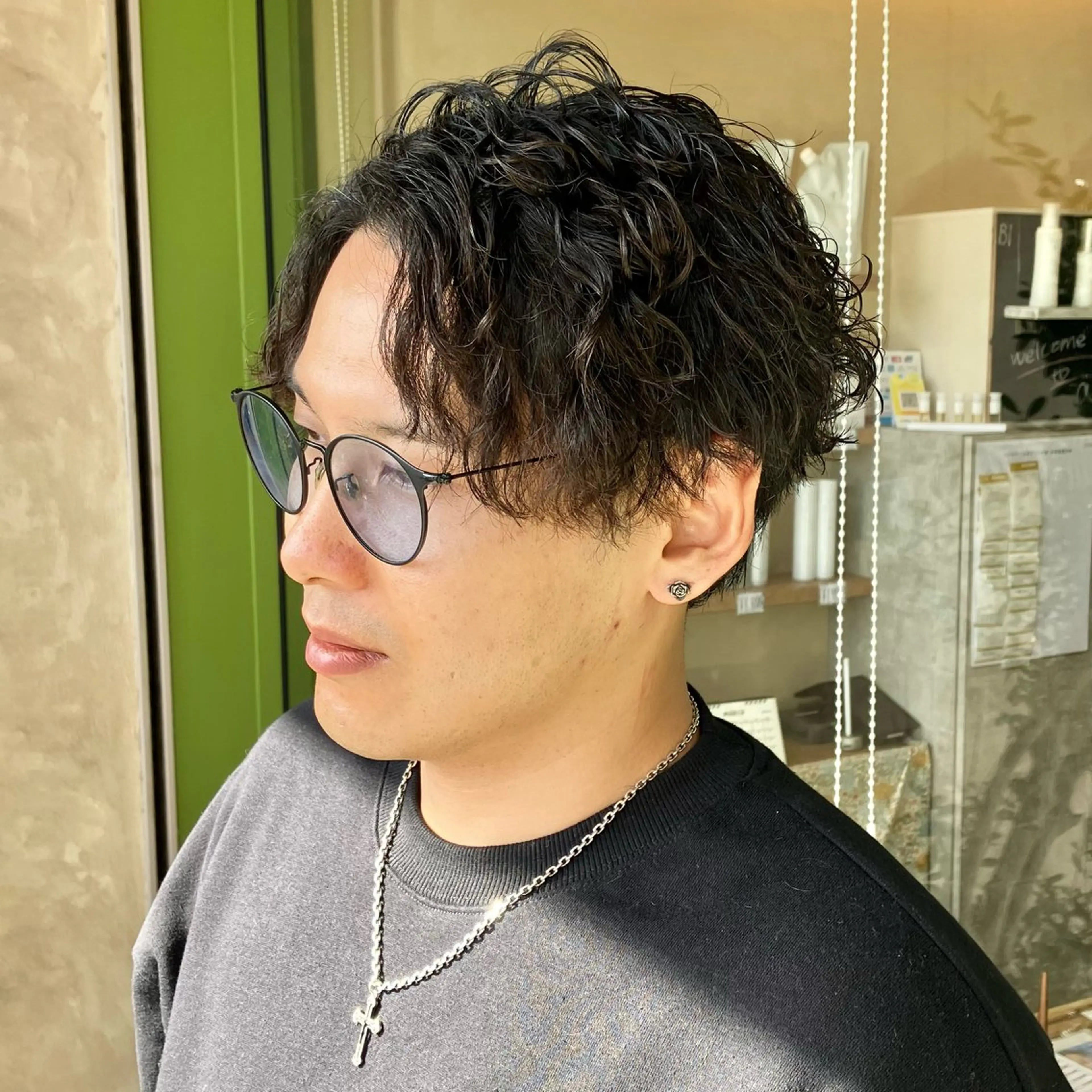 メンズカット➕波巻きパーマ🌊の写真