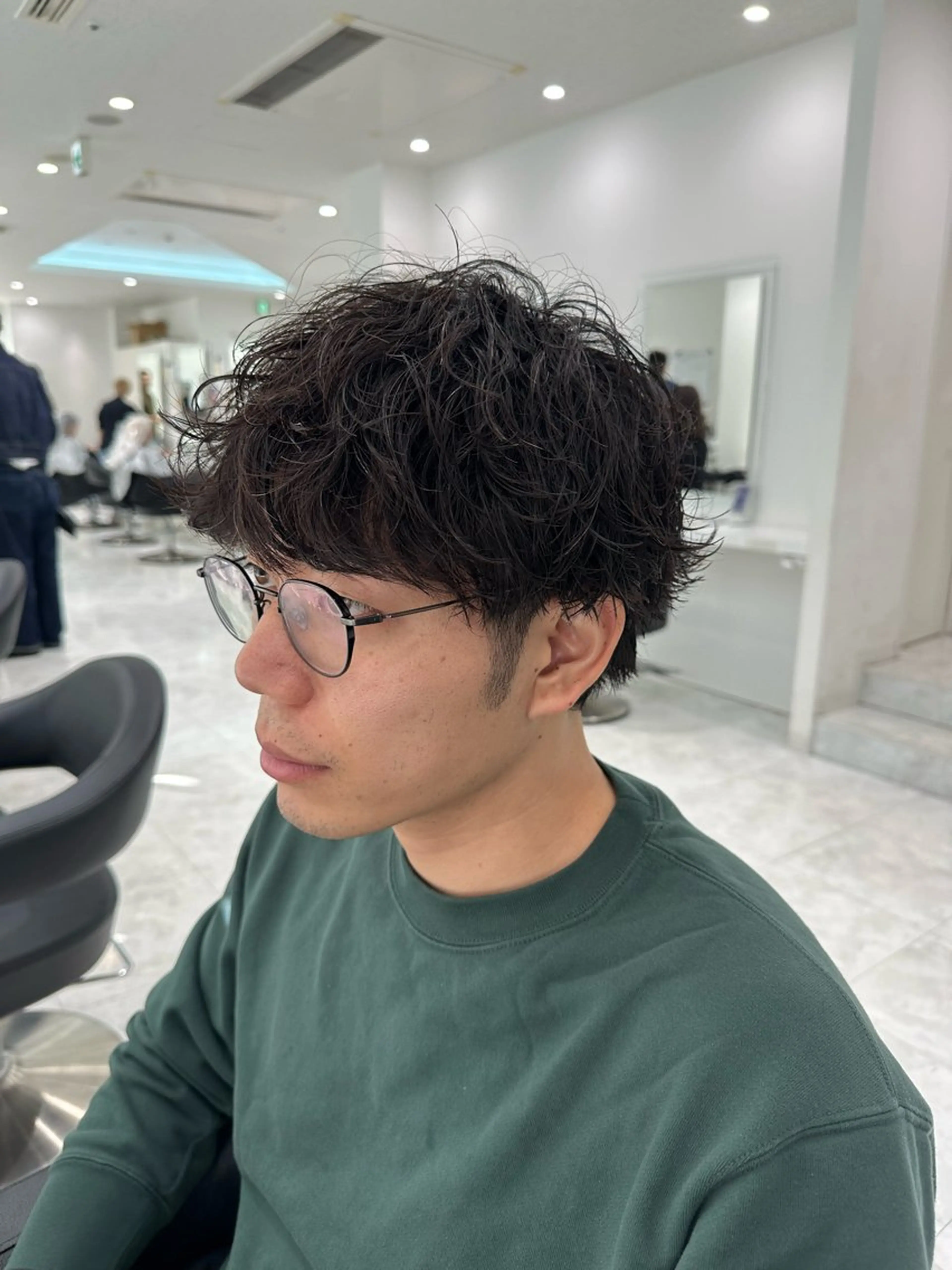 ショート パーマ メンズ カット パーマ 🐺韓国風メンズ特化 あさひ🐺のヘアスタイル