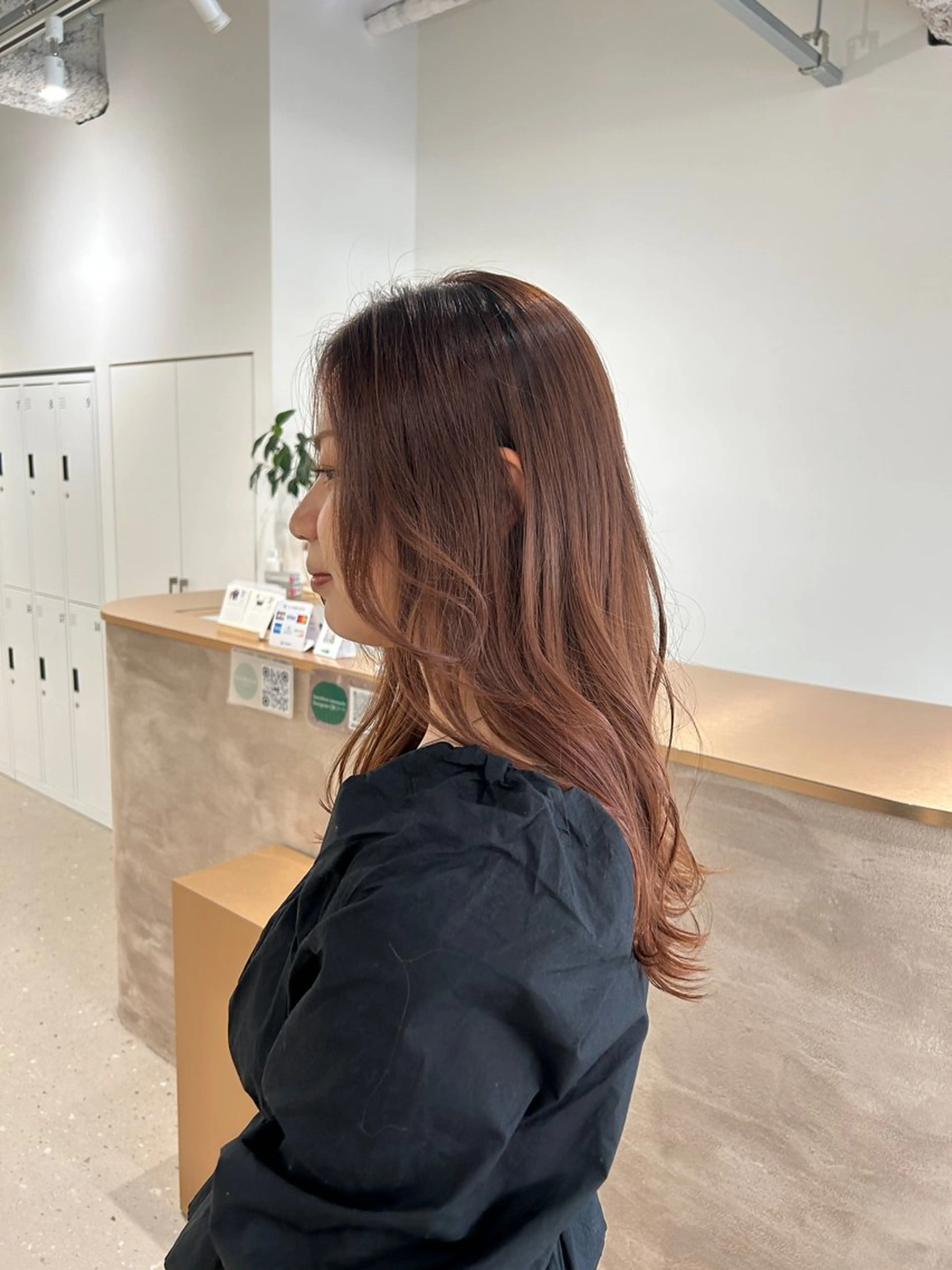 カラー ブラウンカラー オレンジ ヘアカラー 村田 七夕のヘアスタイル