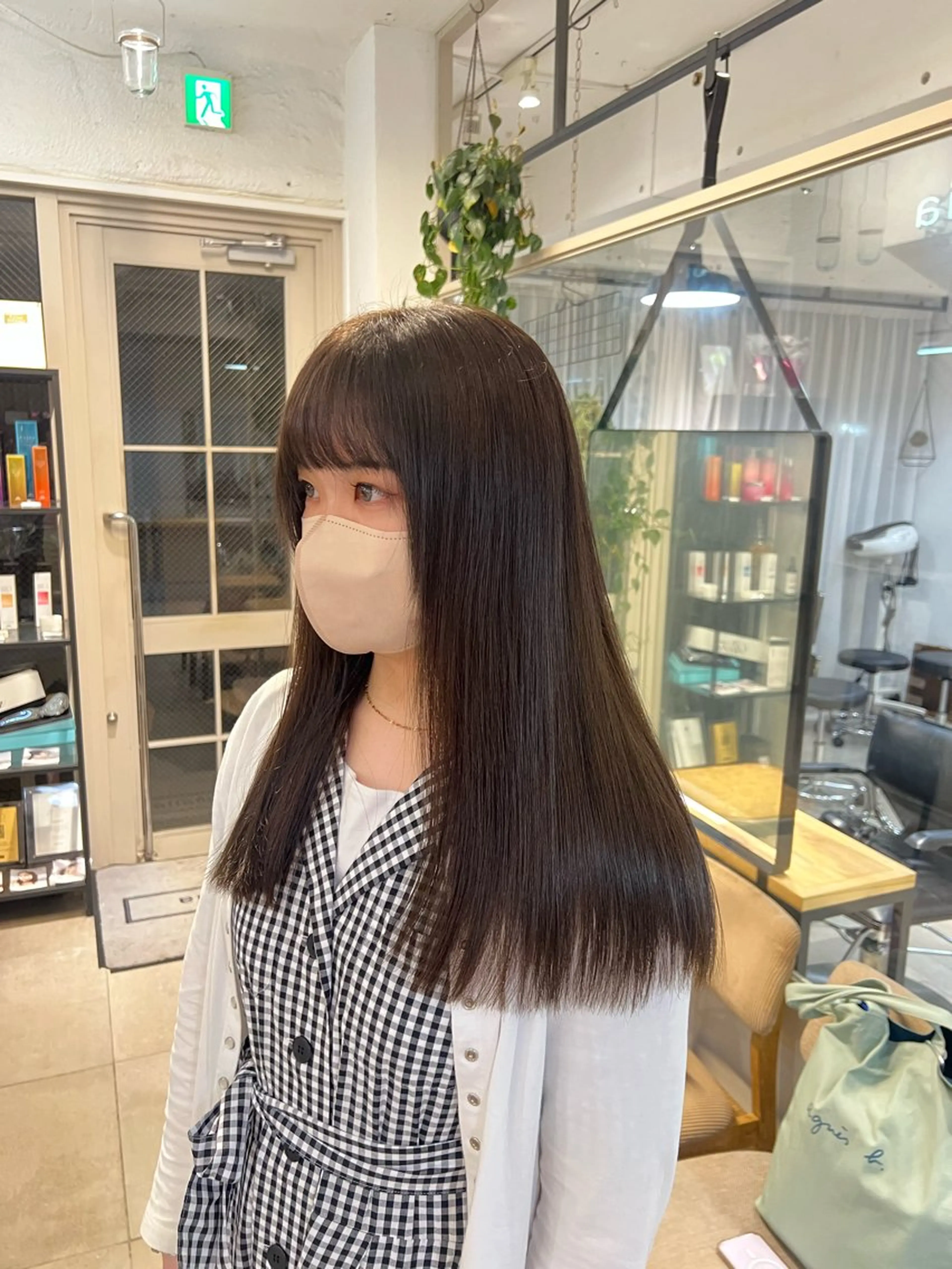 ロング カラー カット ヘアカラー トリートメント Lomalia もえか/ボブパーマのヘアスタイル