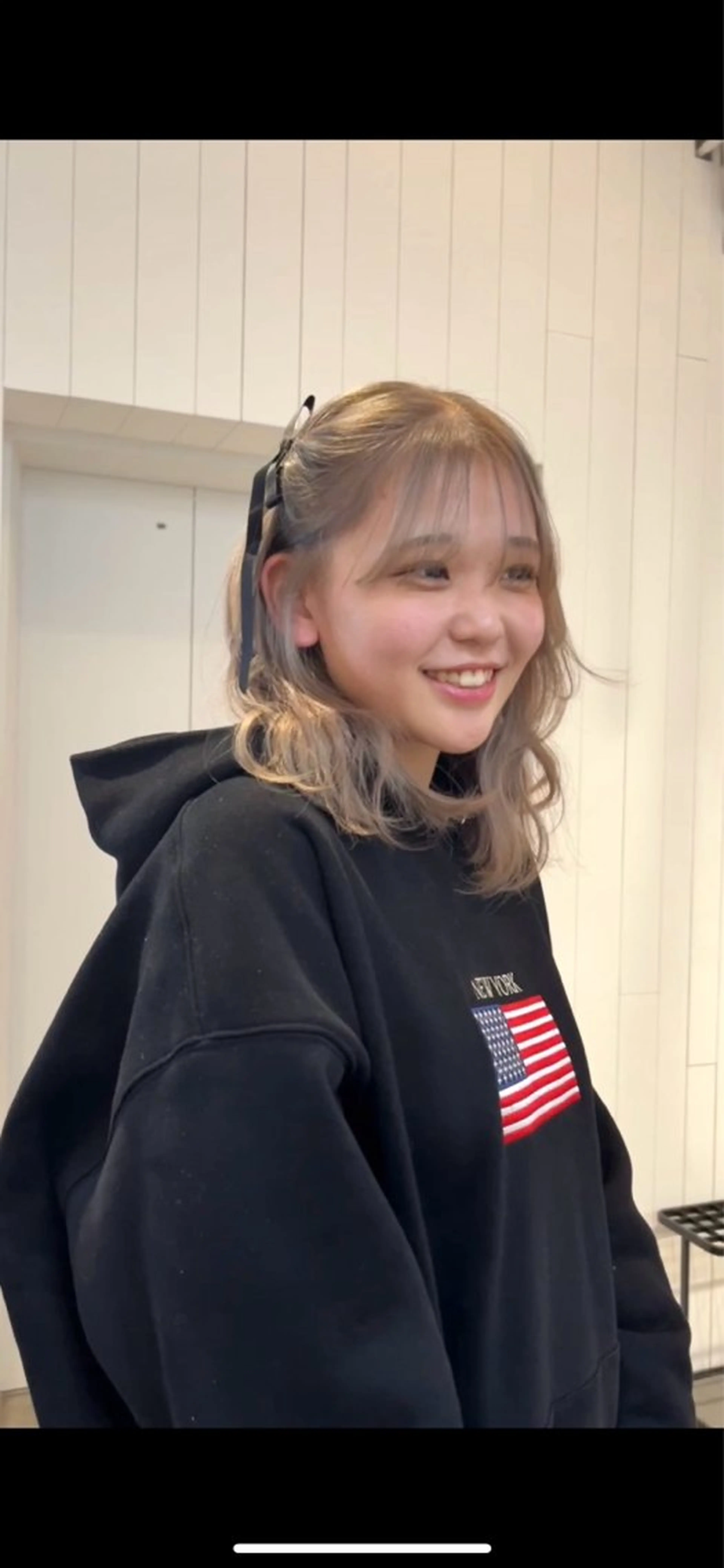 ミディアム カラー フカミ マナカのヘアスタイル