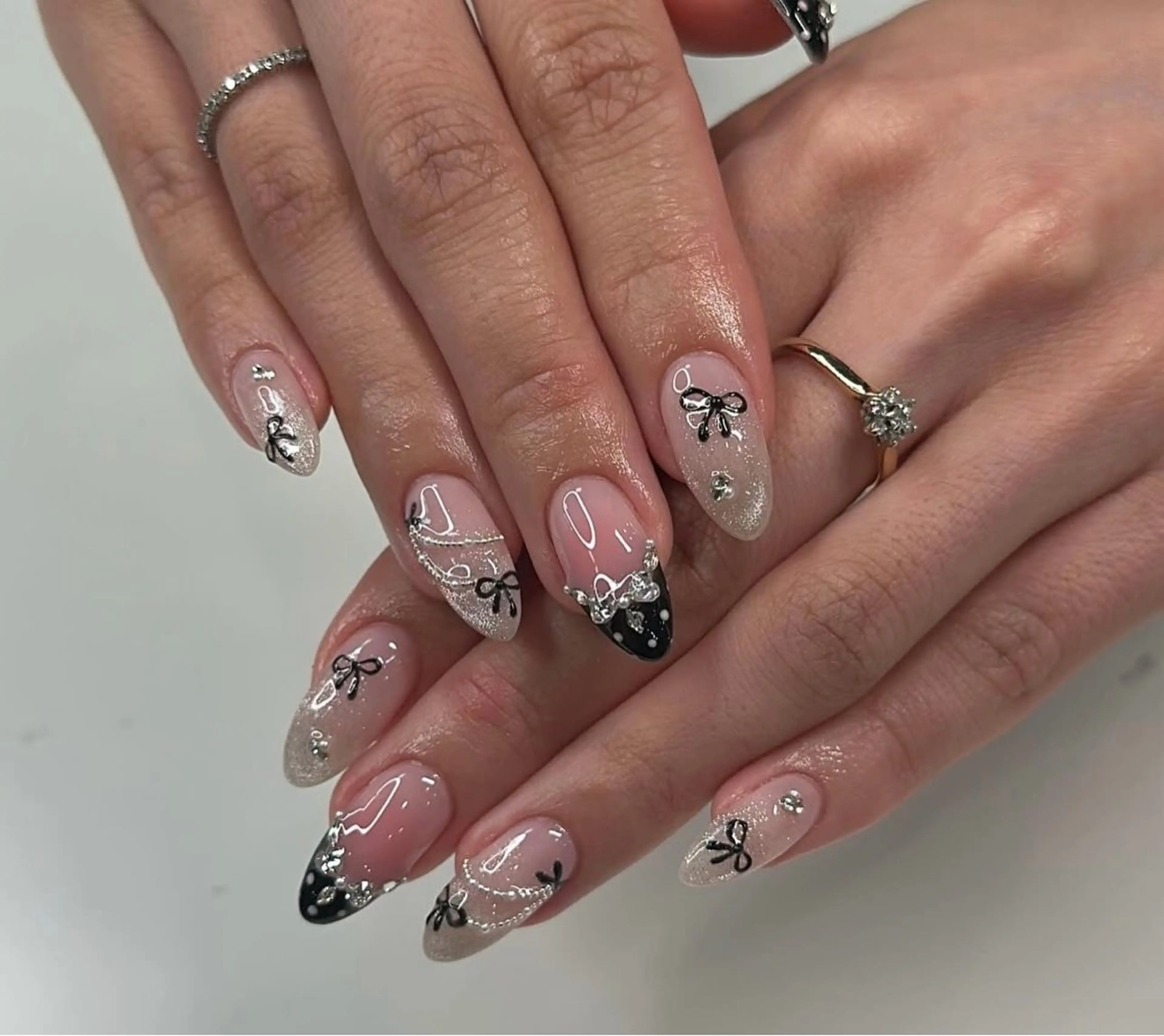 ネイル 韓国ネイル 持ち込み ニュアンスネイル ネイルチップ ハンドネイル TABI ANA.CHUOのネイルデザイン