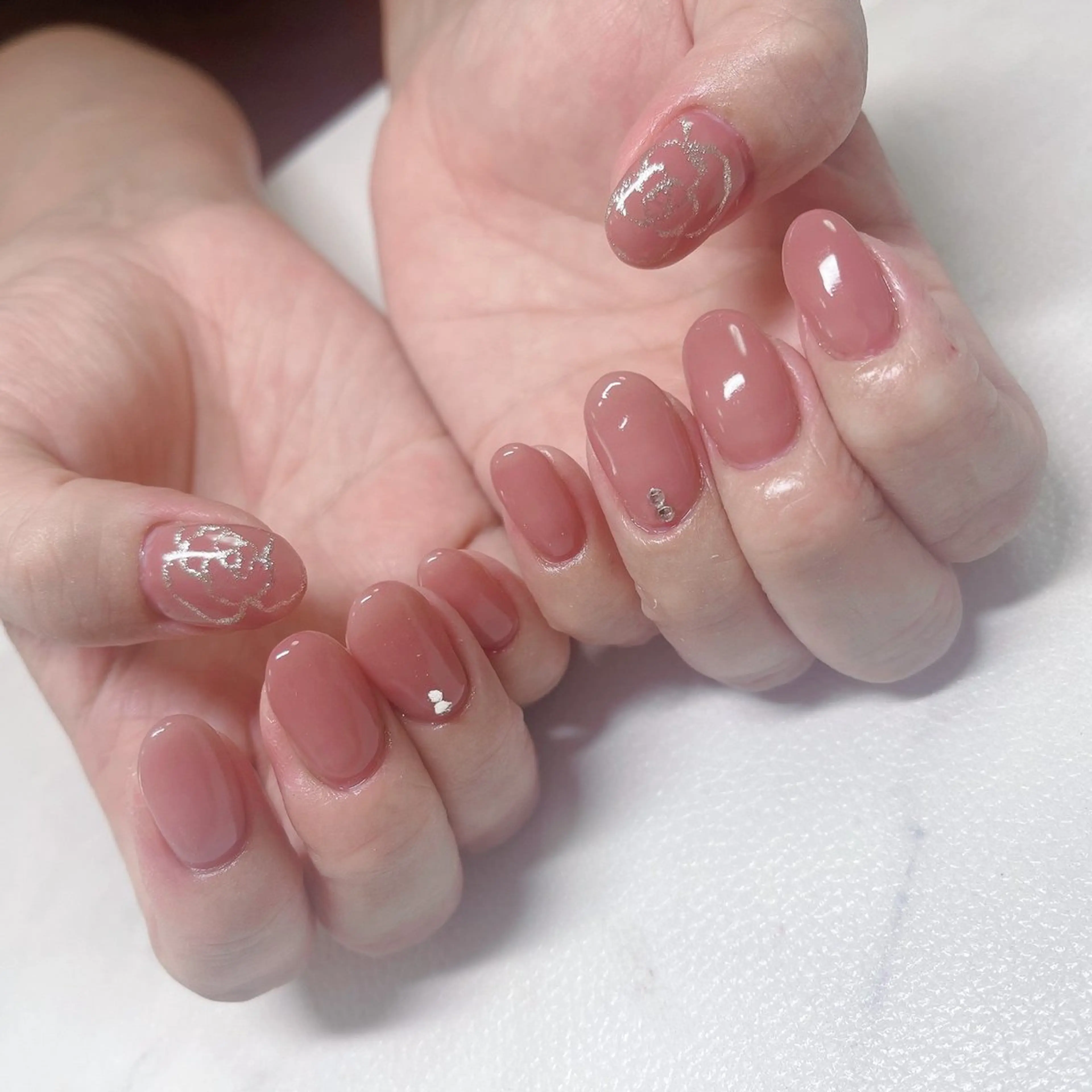 ネイル アニマル柄 アートネイル べっ甲ネイル グリーン オフィスネイル Lily Roseスタッフ一同のマツエク・マツパデザイン