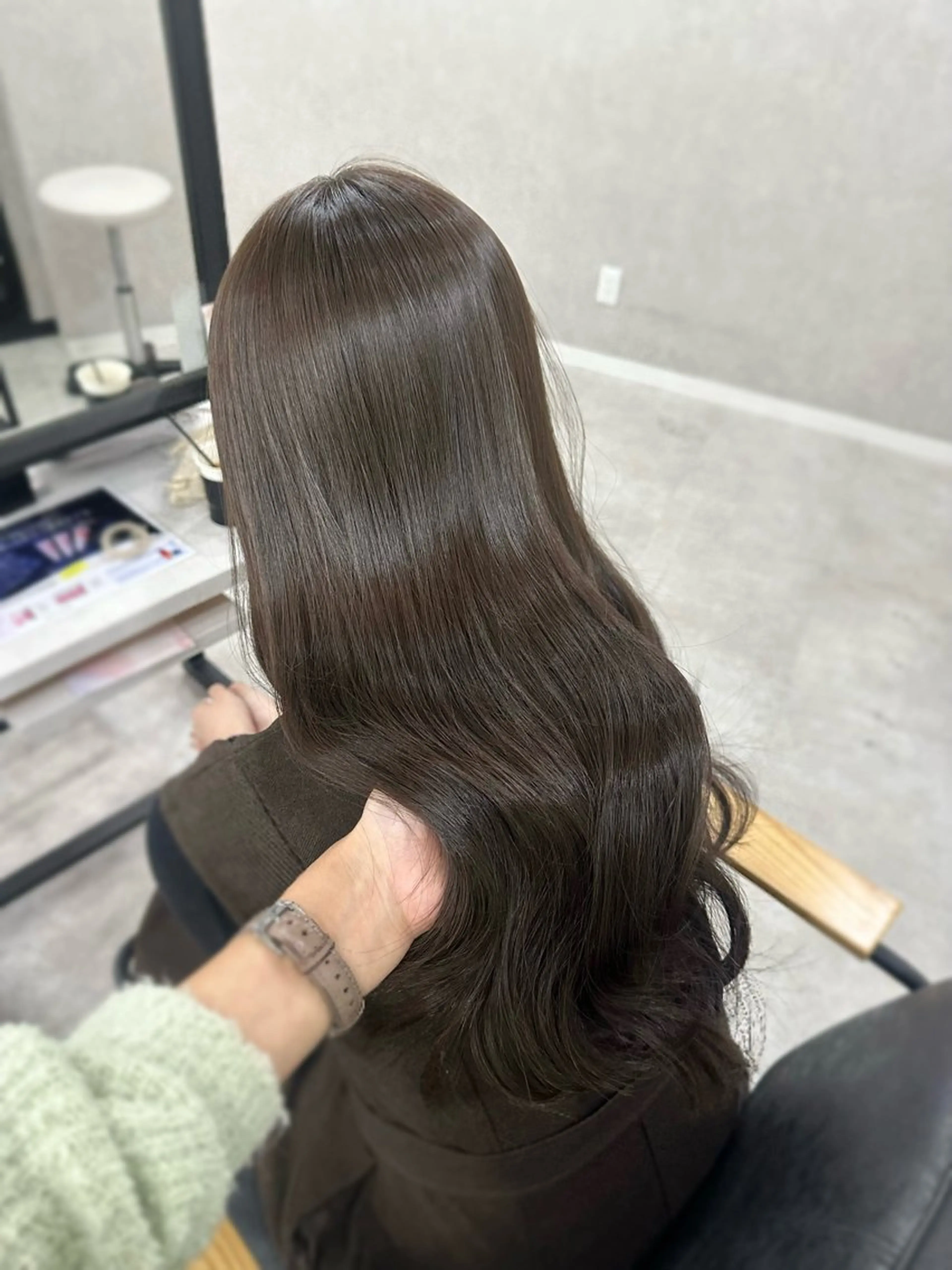 ロング カラー カット ヘアカラー トリートメント Rinka/梅田/ 透け感カラー🤎のヘアスタイル