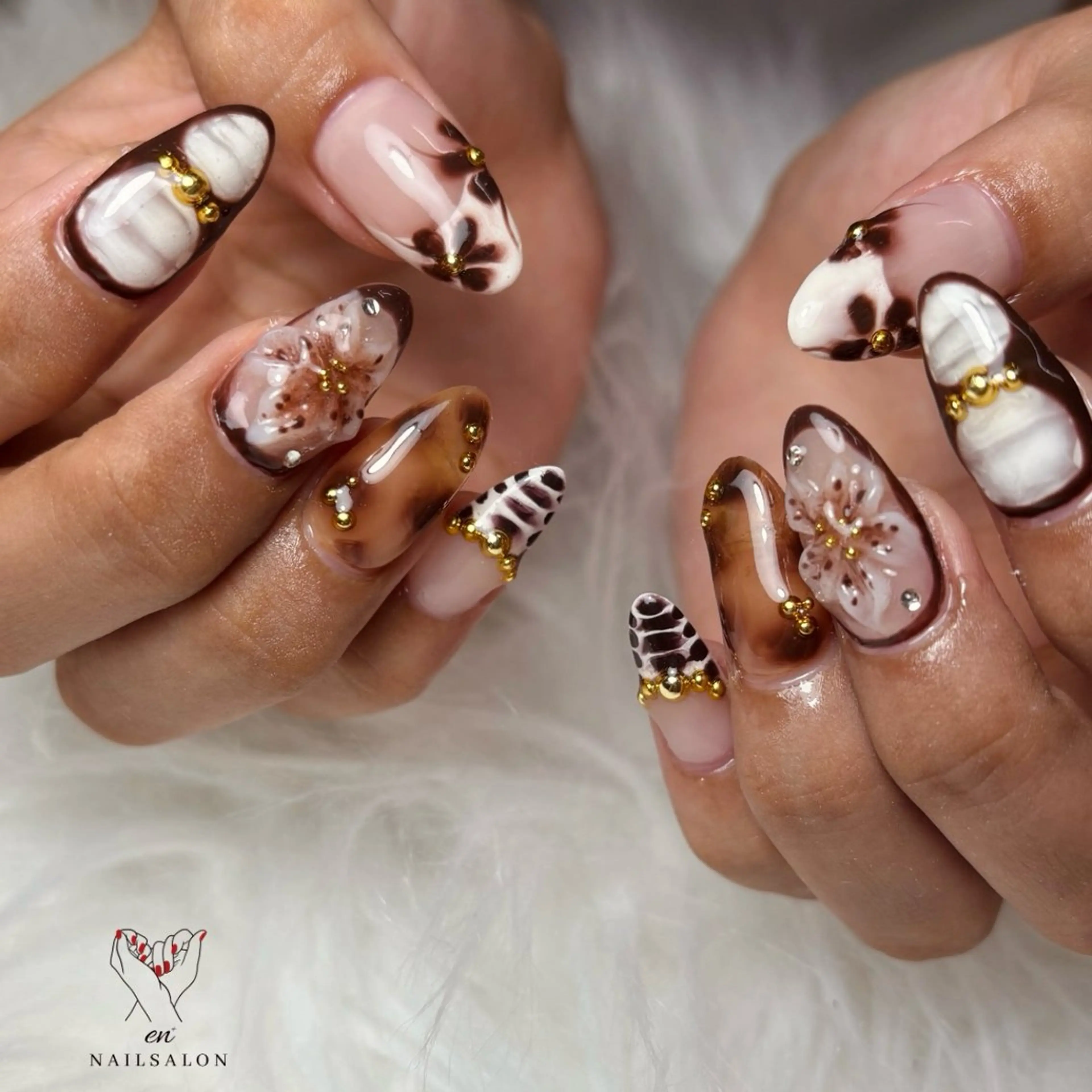 ネイル ハンドネイル NAILSALON en+沖縄市美原のネイルデザイン