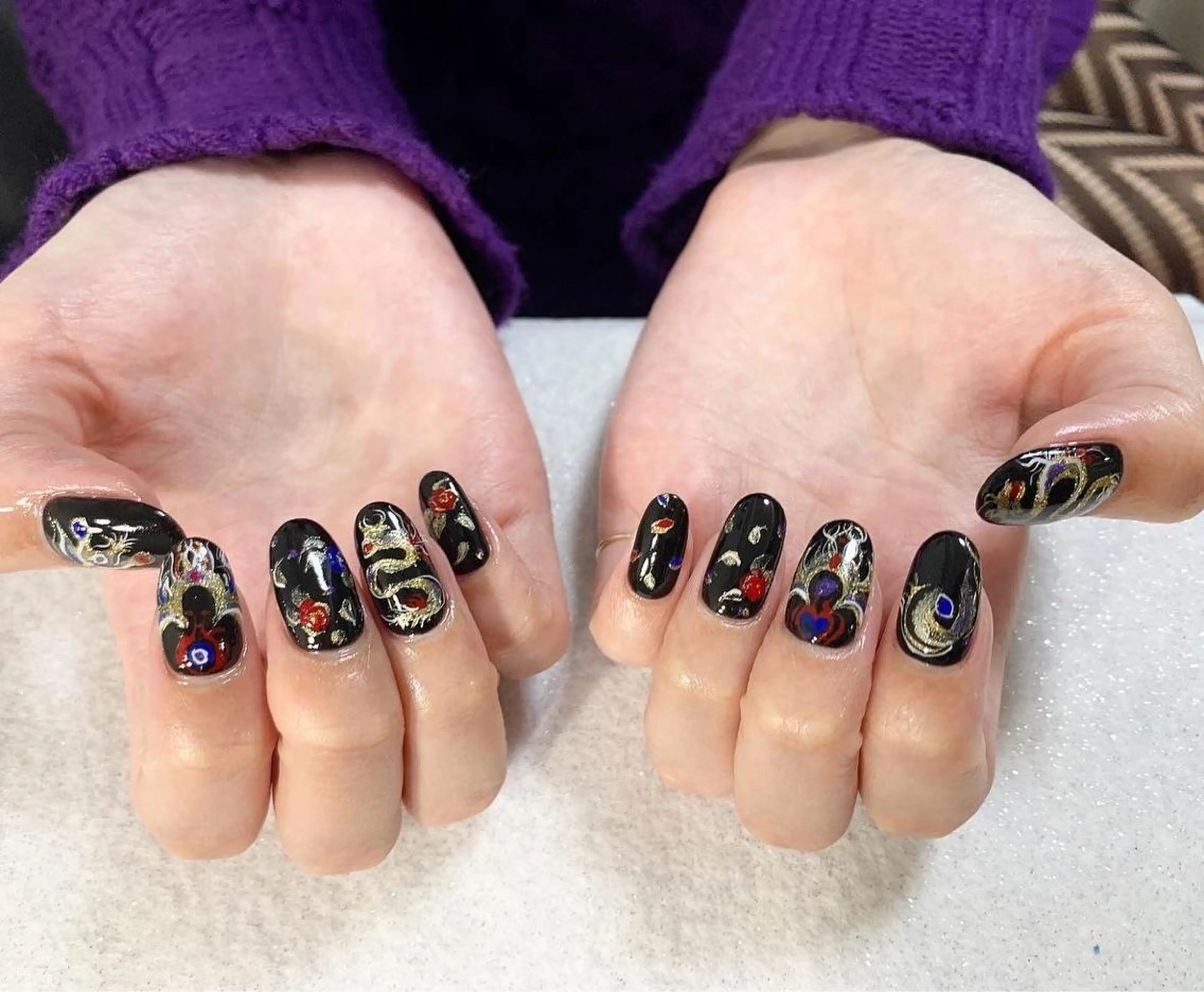 ネイル アートネイル 持ち込み ハンドネイル 手塚 里奈のネイルデザイン