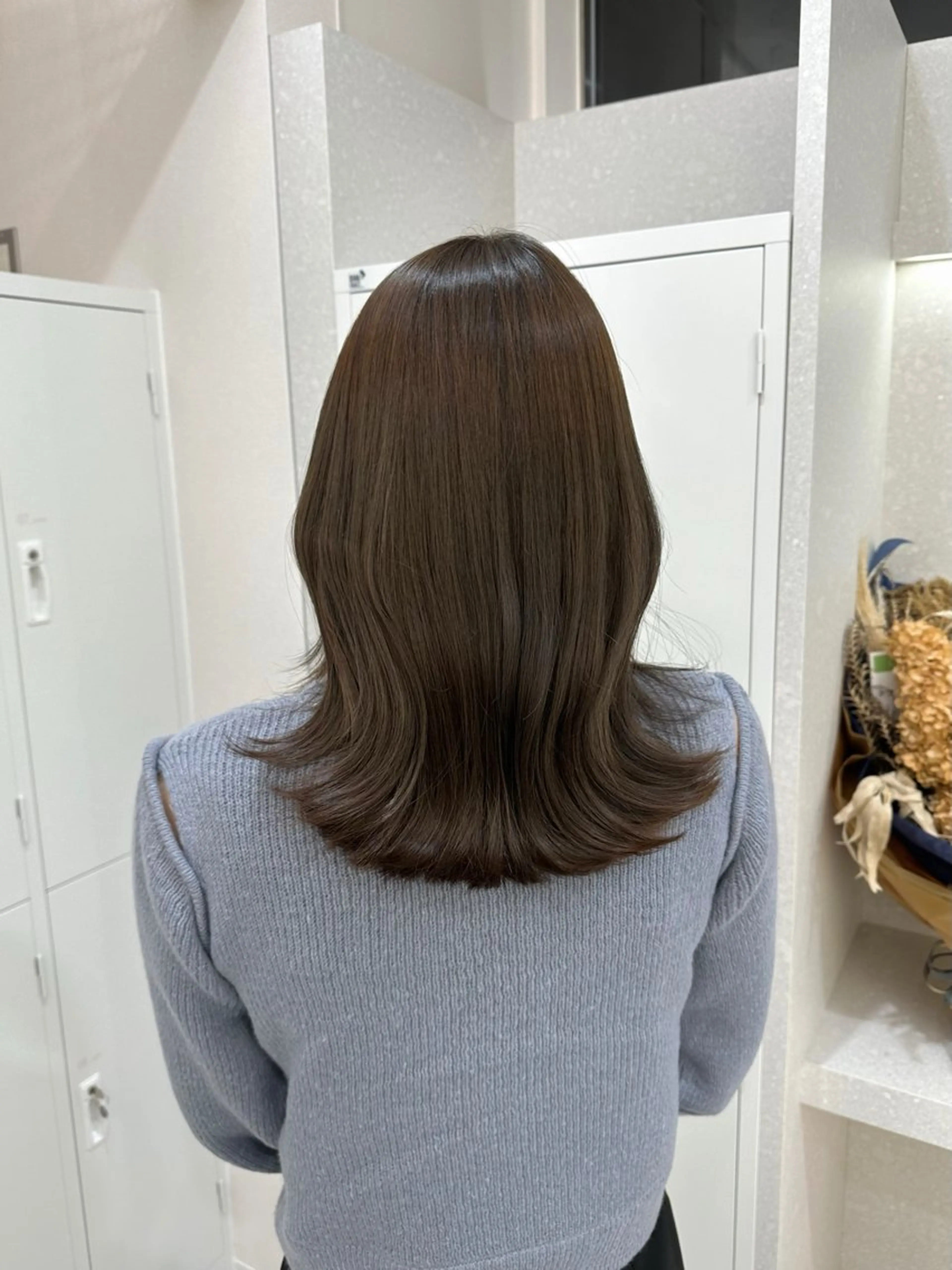 ミディアム くびれヘア 川野 裕明のヘアスタイル