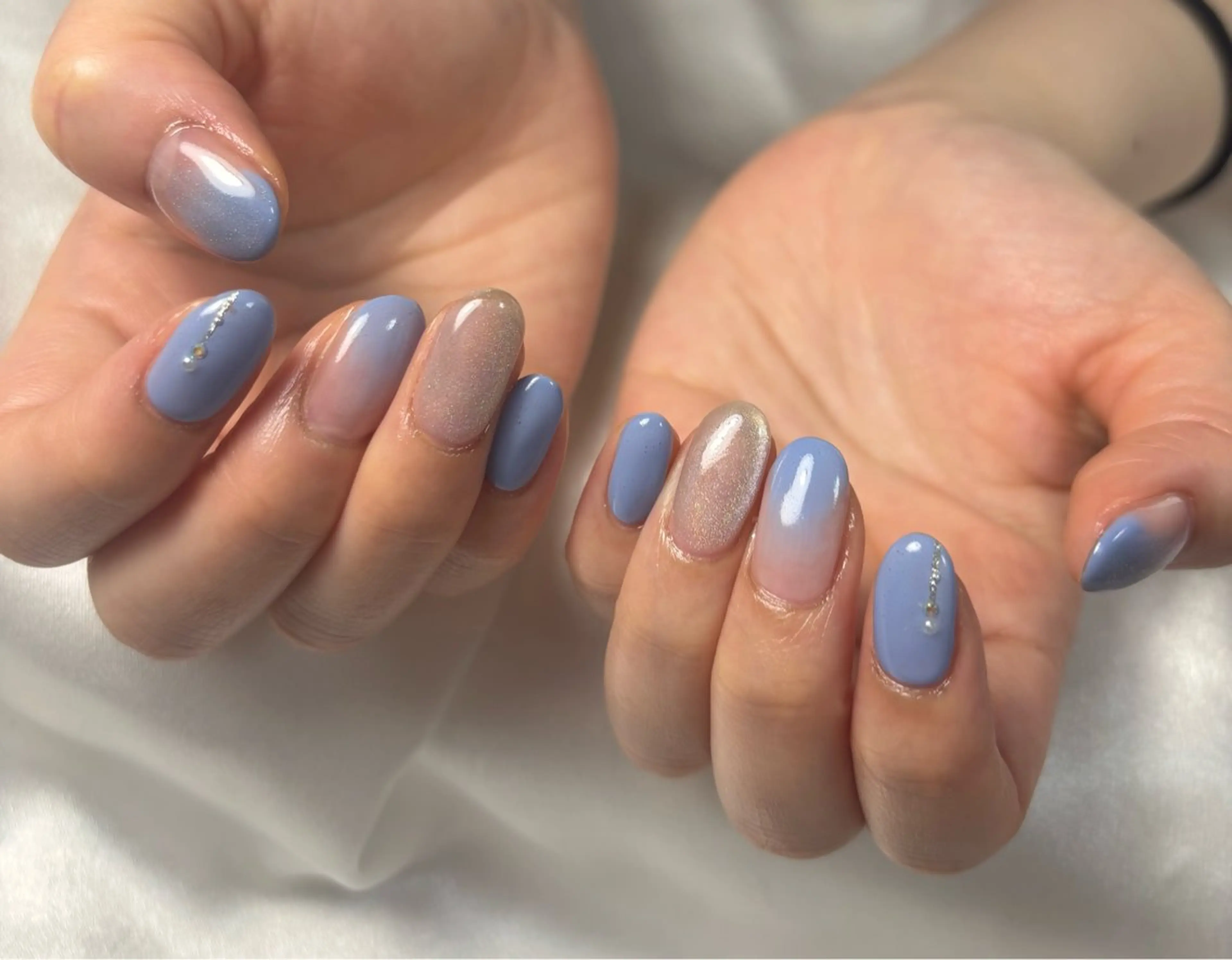 ネイル オーロラネイル 桜ネイル フラワーネイル フットネイル フレンチネイル ハンドネイル kiki nail たまプラーザのネイルデザイン