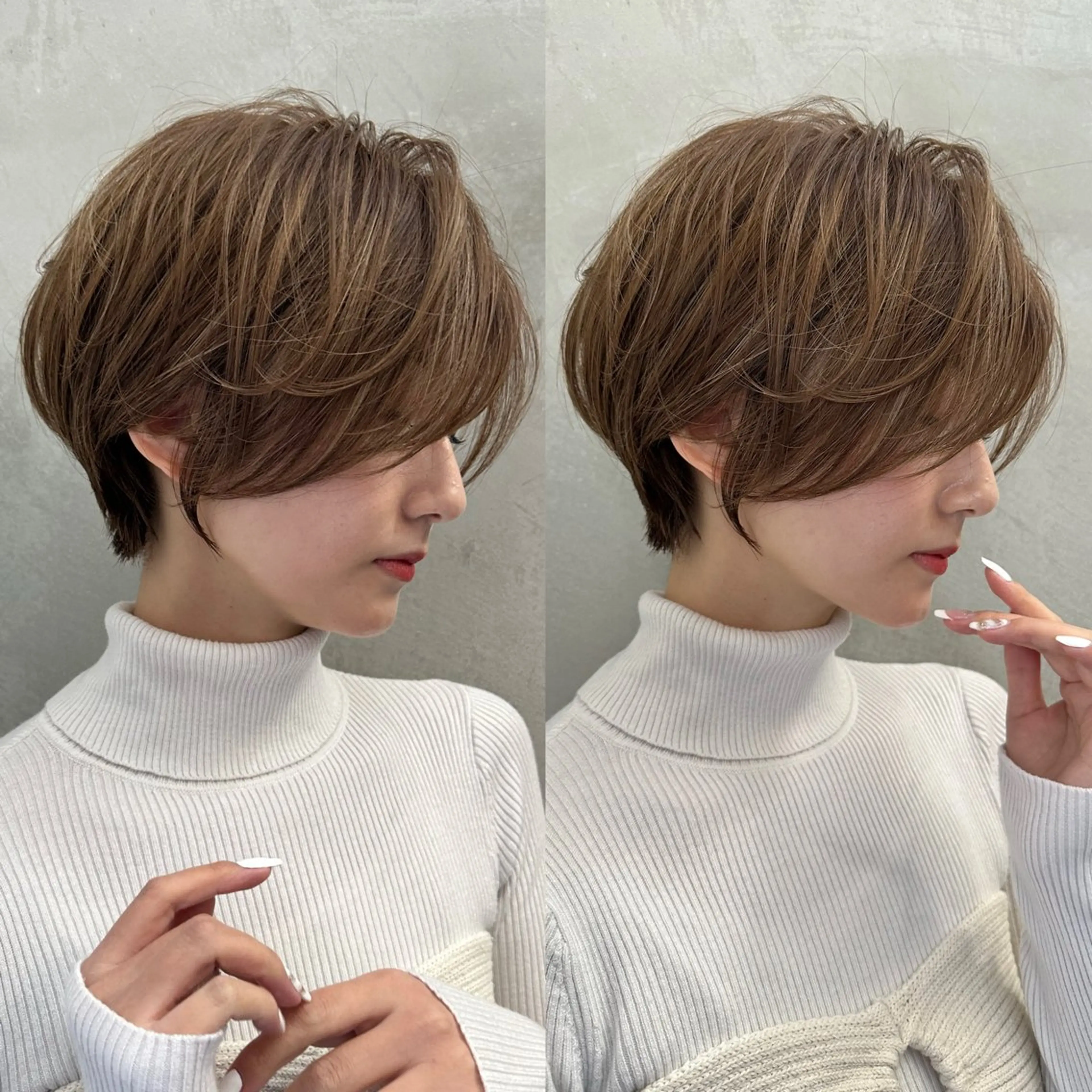 ショート カラー カット ヘアカラー トリートメント ヘッドスパ taiga レイヤー /髪質改善/矯正🌈のヘアスタイル