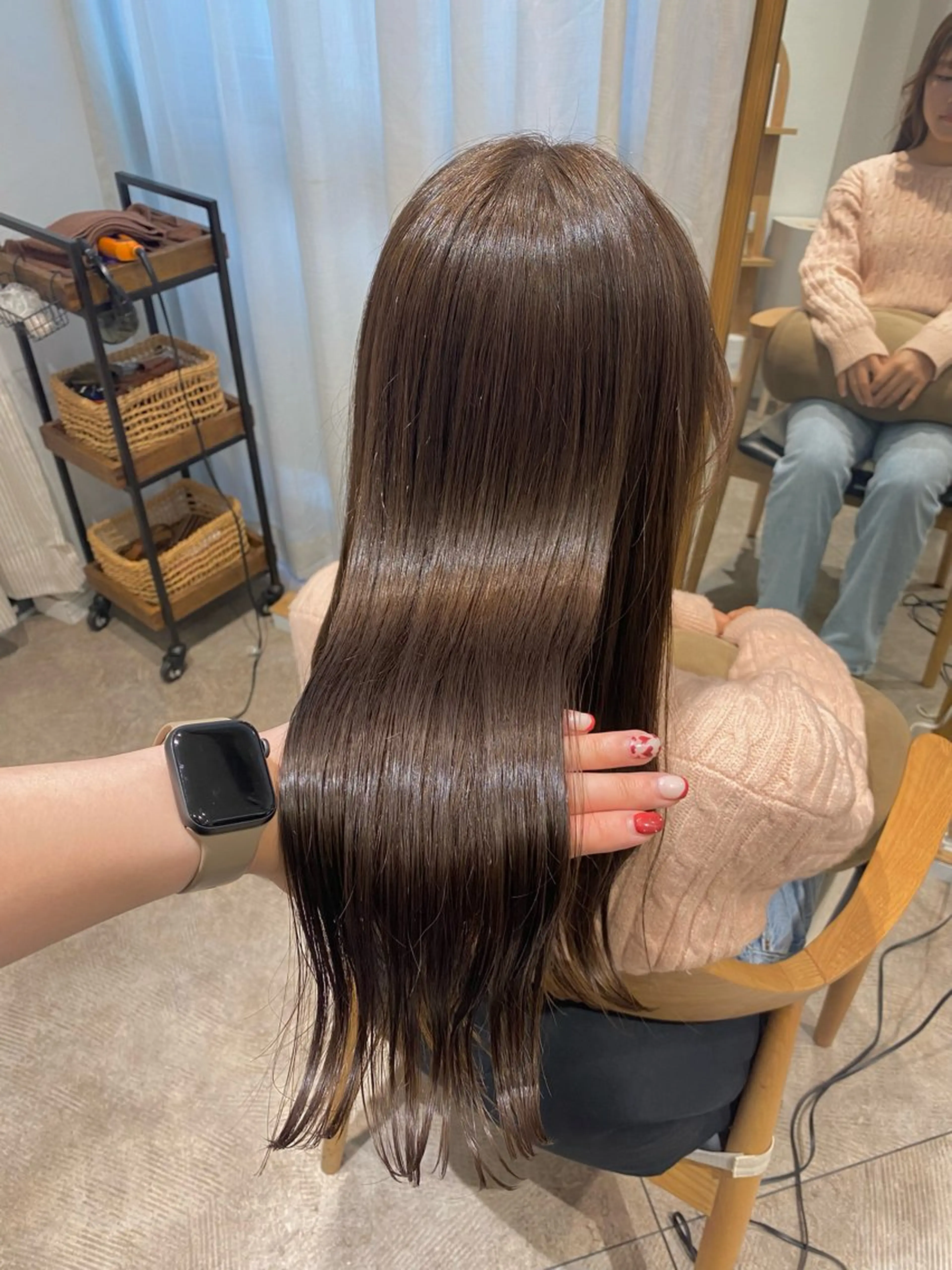 ロング カラー カット ヘアカラー 透明感カラー/韓国 ヘア🩶yuri🩵のヘアスタイル