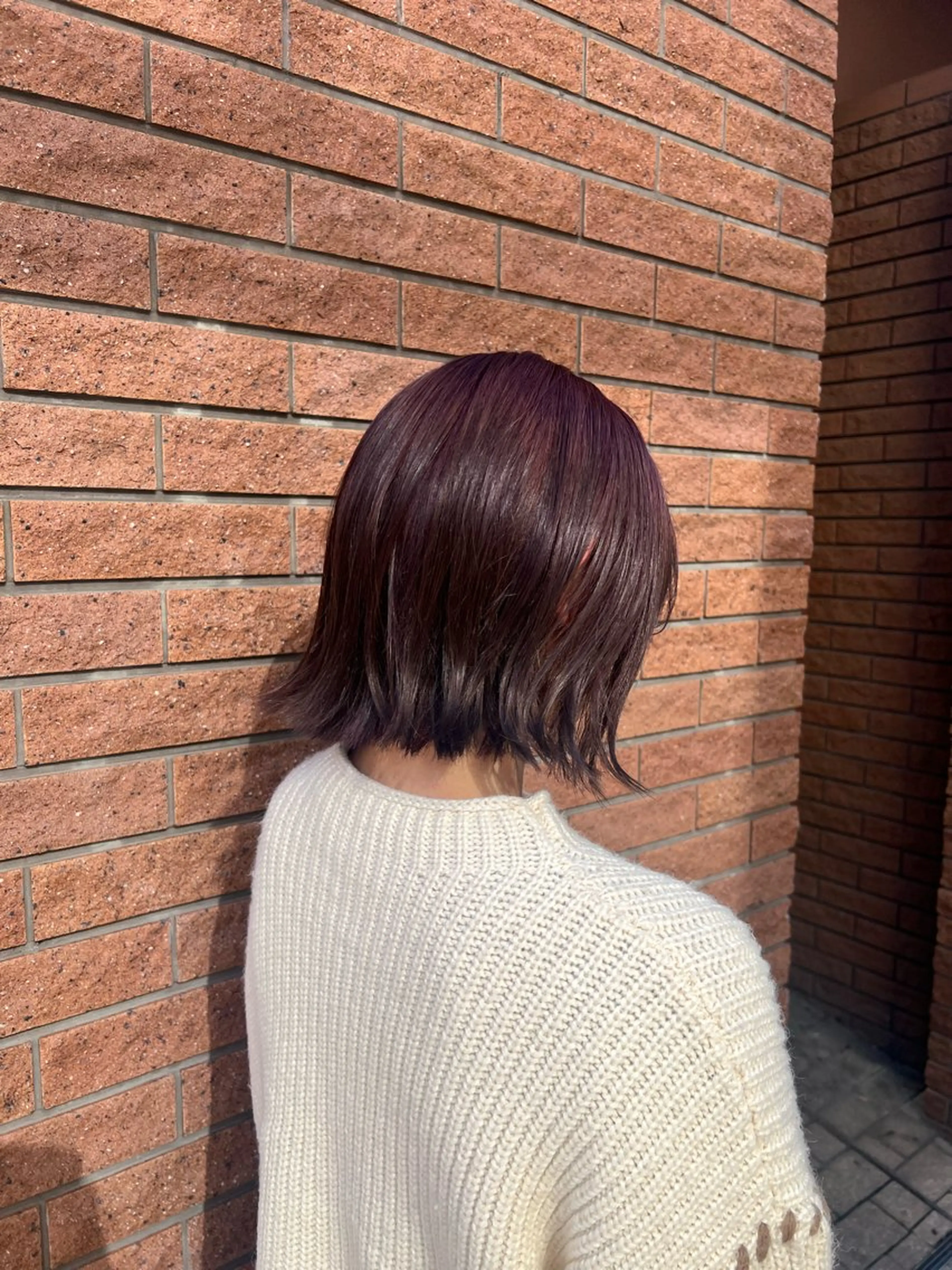 ショート カラー 切りっぱなしボブ ボブ 神戸ボブ✂️ ioe三宮/田 伸佳のヘアスタイル