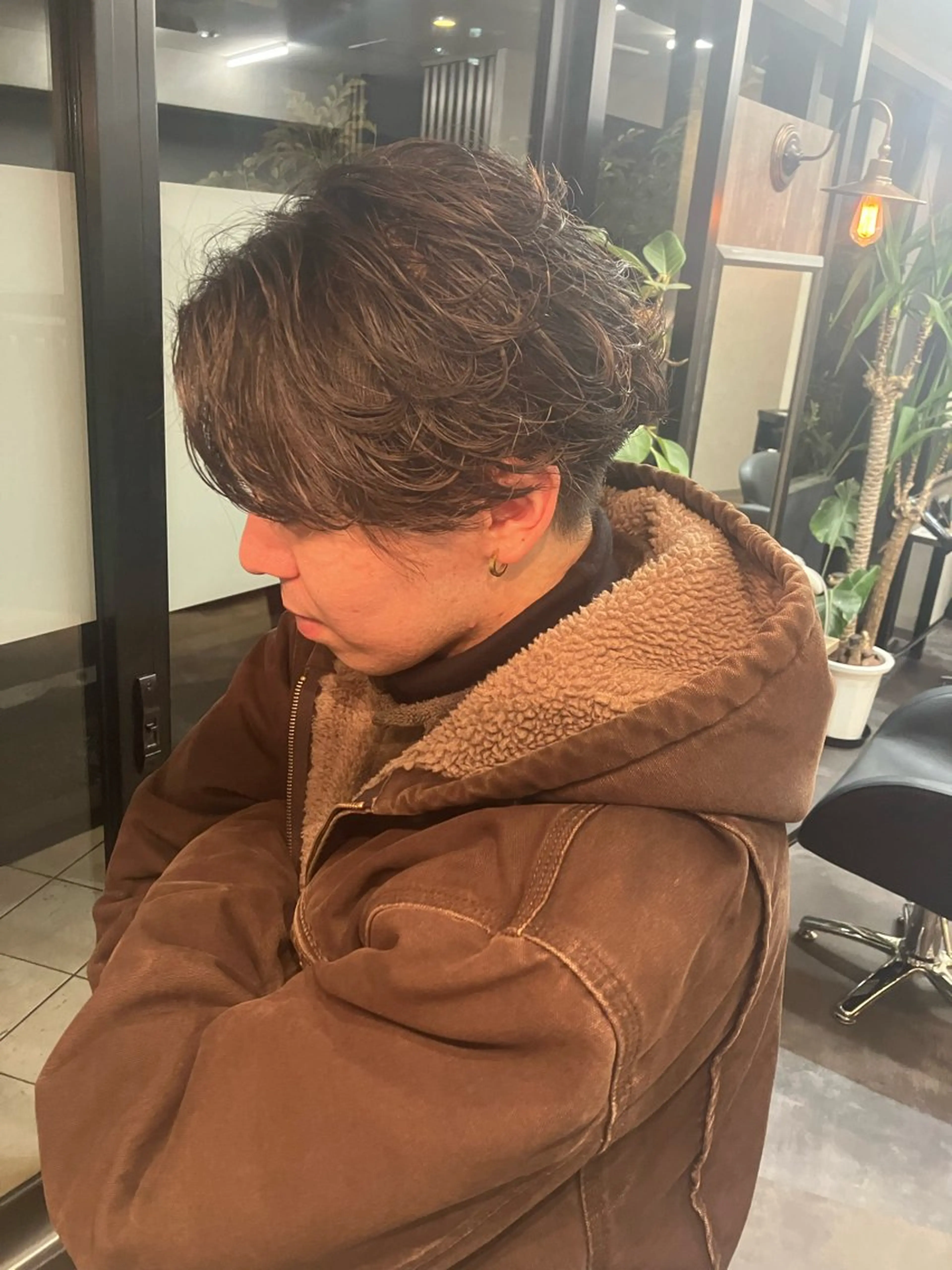 ショート パーマ メンズ 透明感カラー/ 髪質改善町田佑人のヘアスタイル