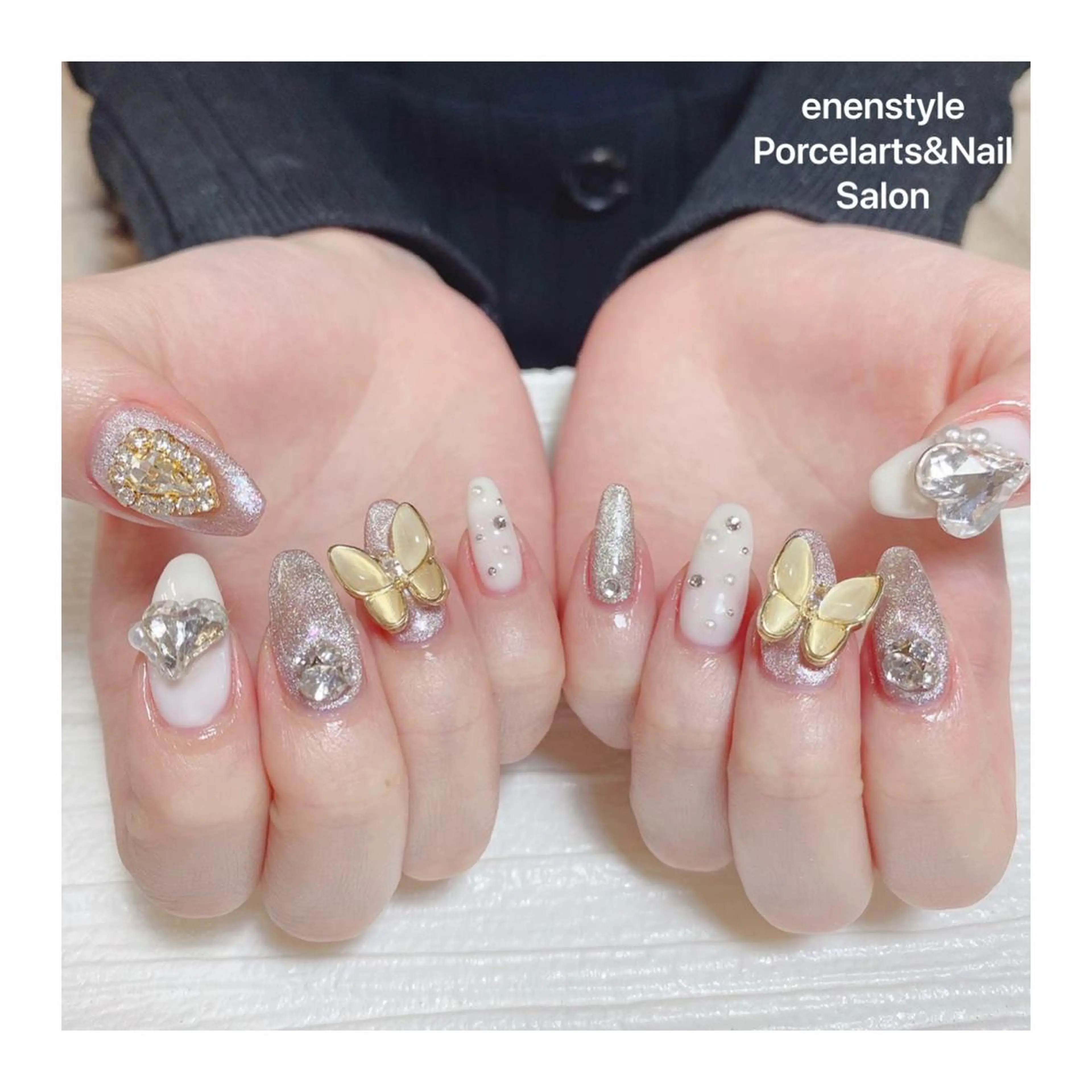 ミディアム ネイル 👑enen style👑のネイルデザイン