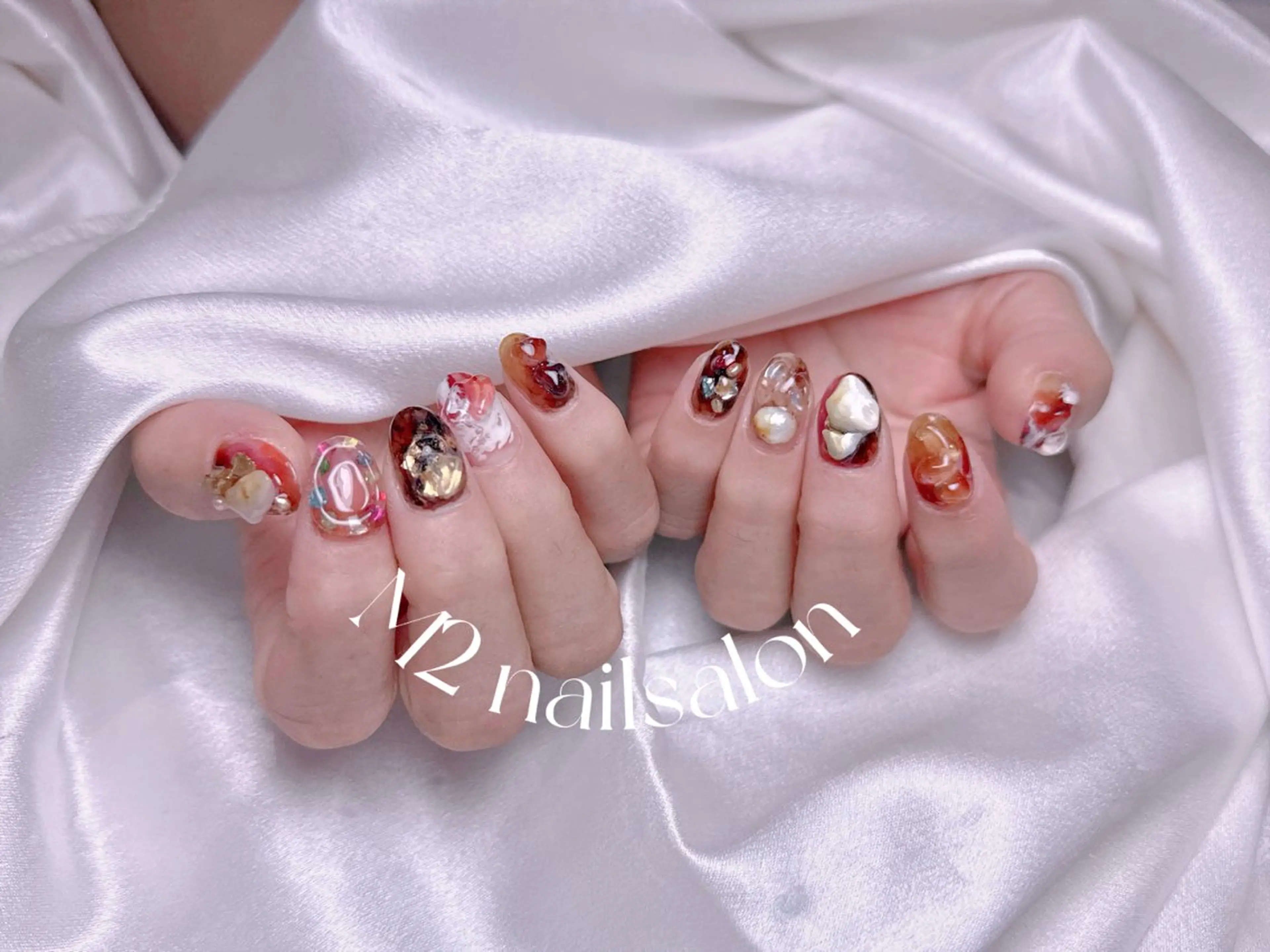 ネイル ハンドネイル 長さだし専門店 M2　rikaのネイルデザイン