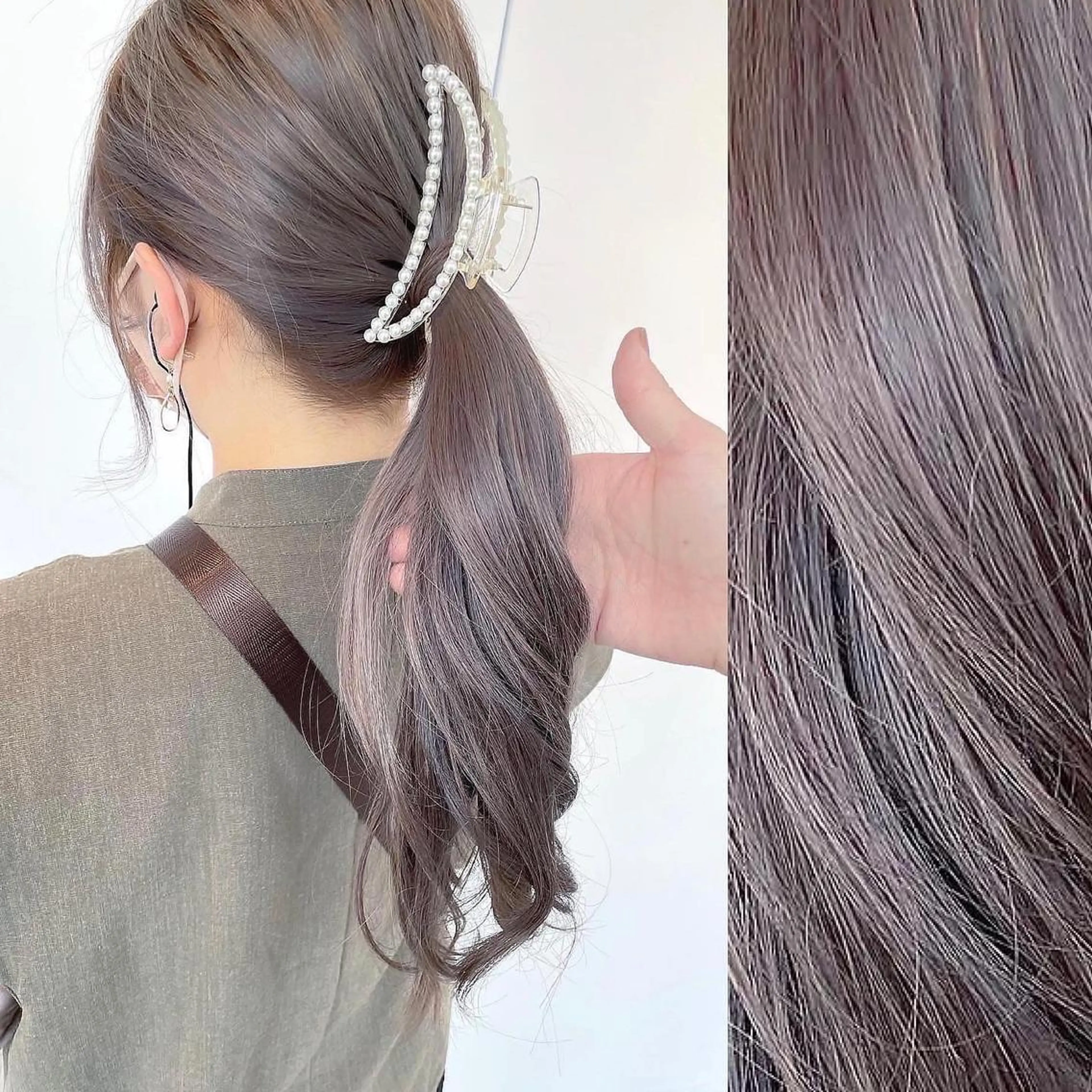 カラー ベージュカラー ミルクティーベージュ KURO/韓国ヘア /レイヤーカットのヘアスタイル