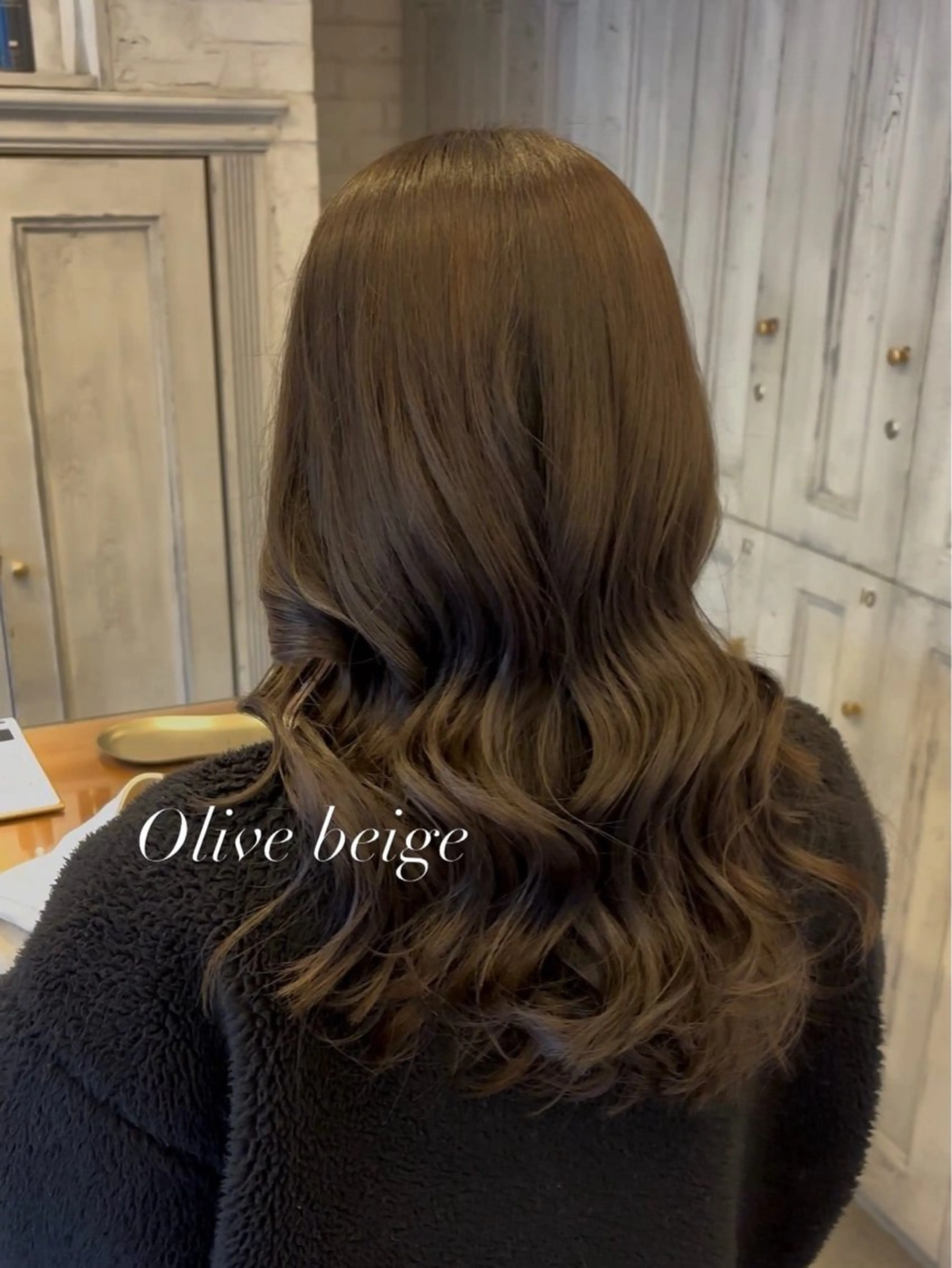 セミロング カット ヘアカラー 似合わせ✨ 叶夢のヘアスタイル