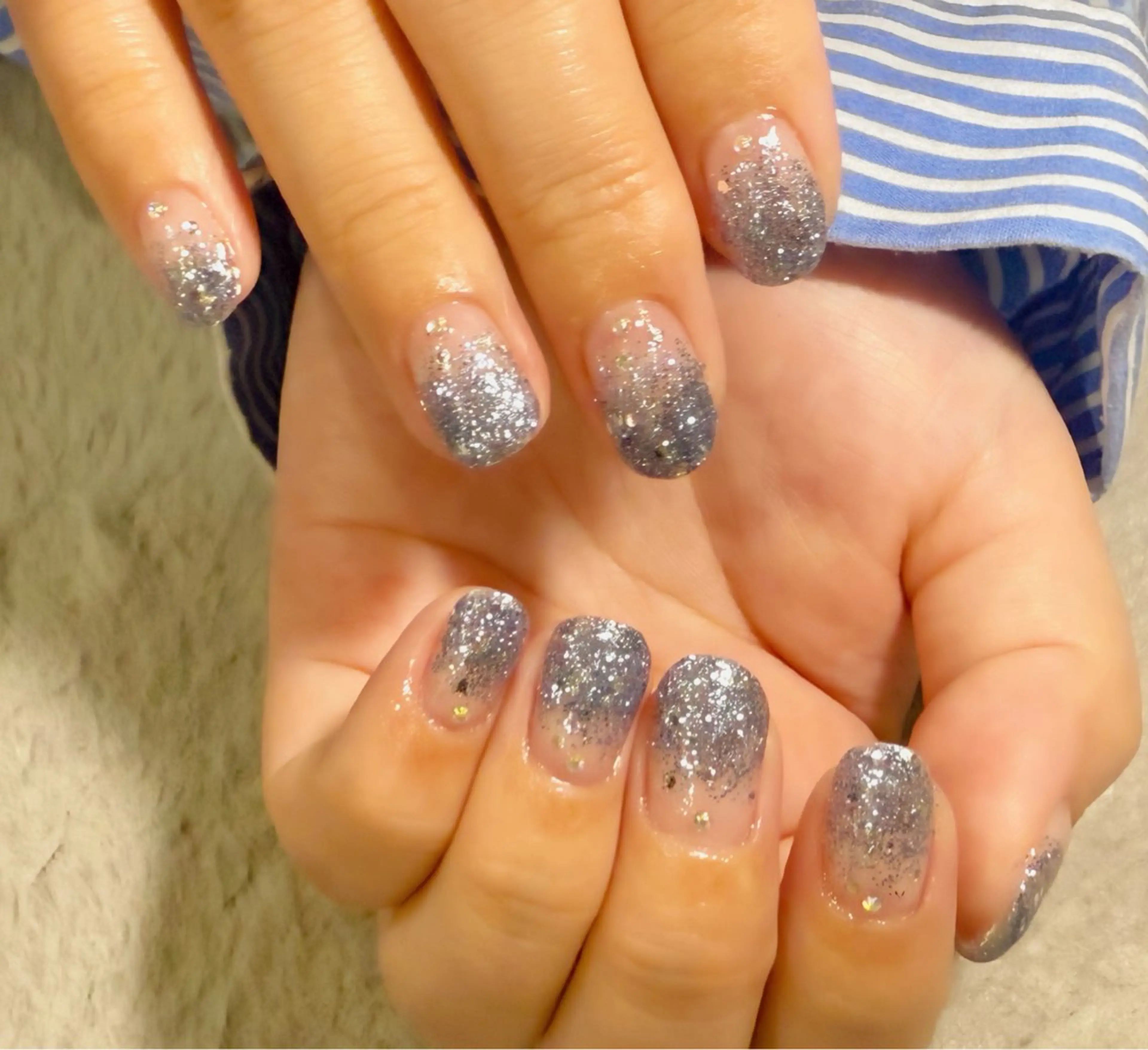 ハンド💅ラメグラデーションオフ込みの写真