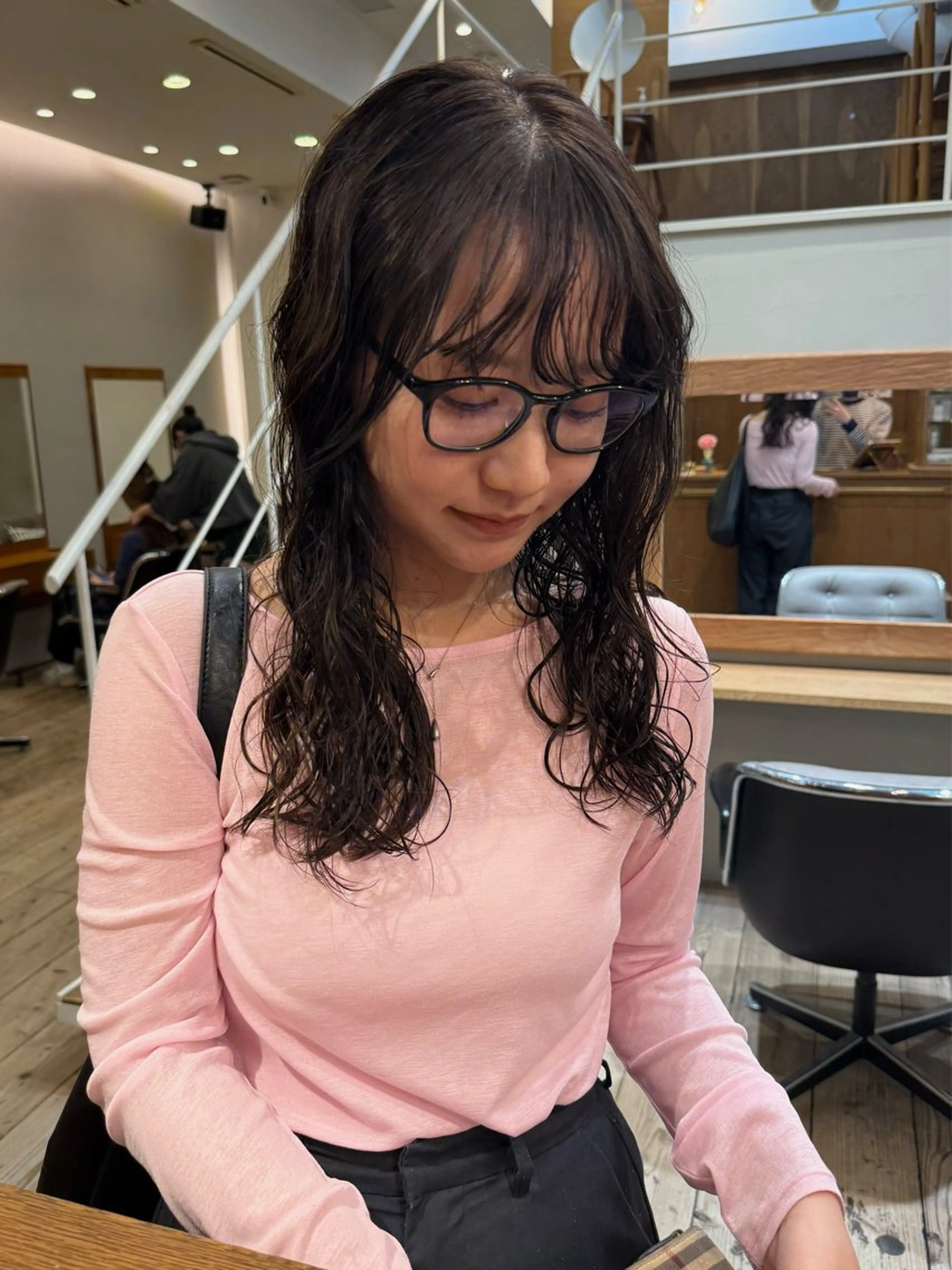 セミロング カラー パーマ セミロングパーマ 原宿/ケパーマ 🧺ユウマのヘアスタイル