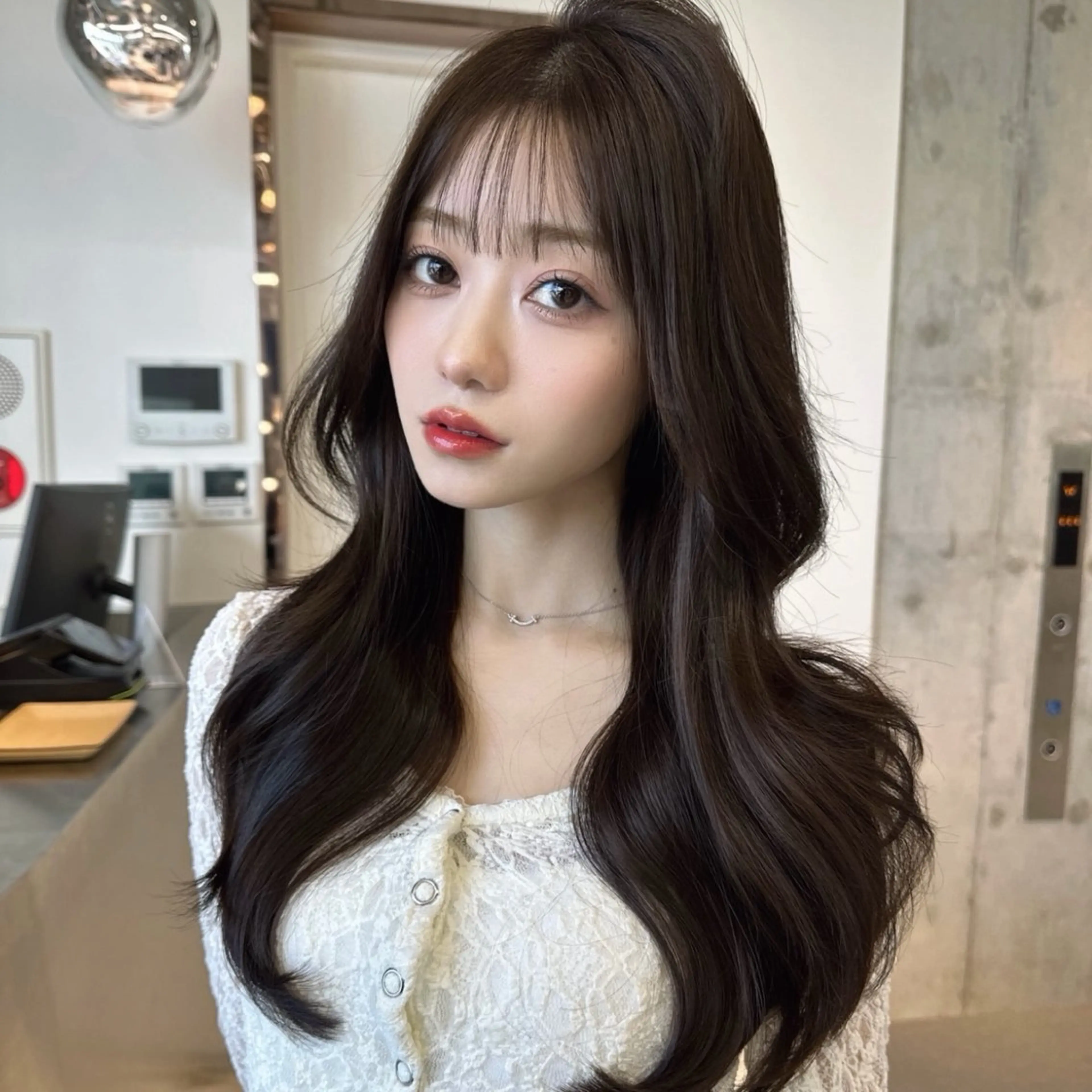 セミロング カット ヘアカラー トリートメント 🌟髪質改善/縮毛 矯正/横山一誠🌟のヘアスタイル