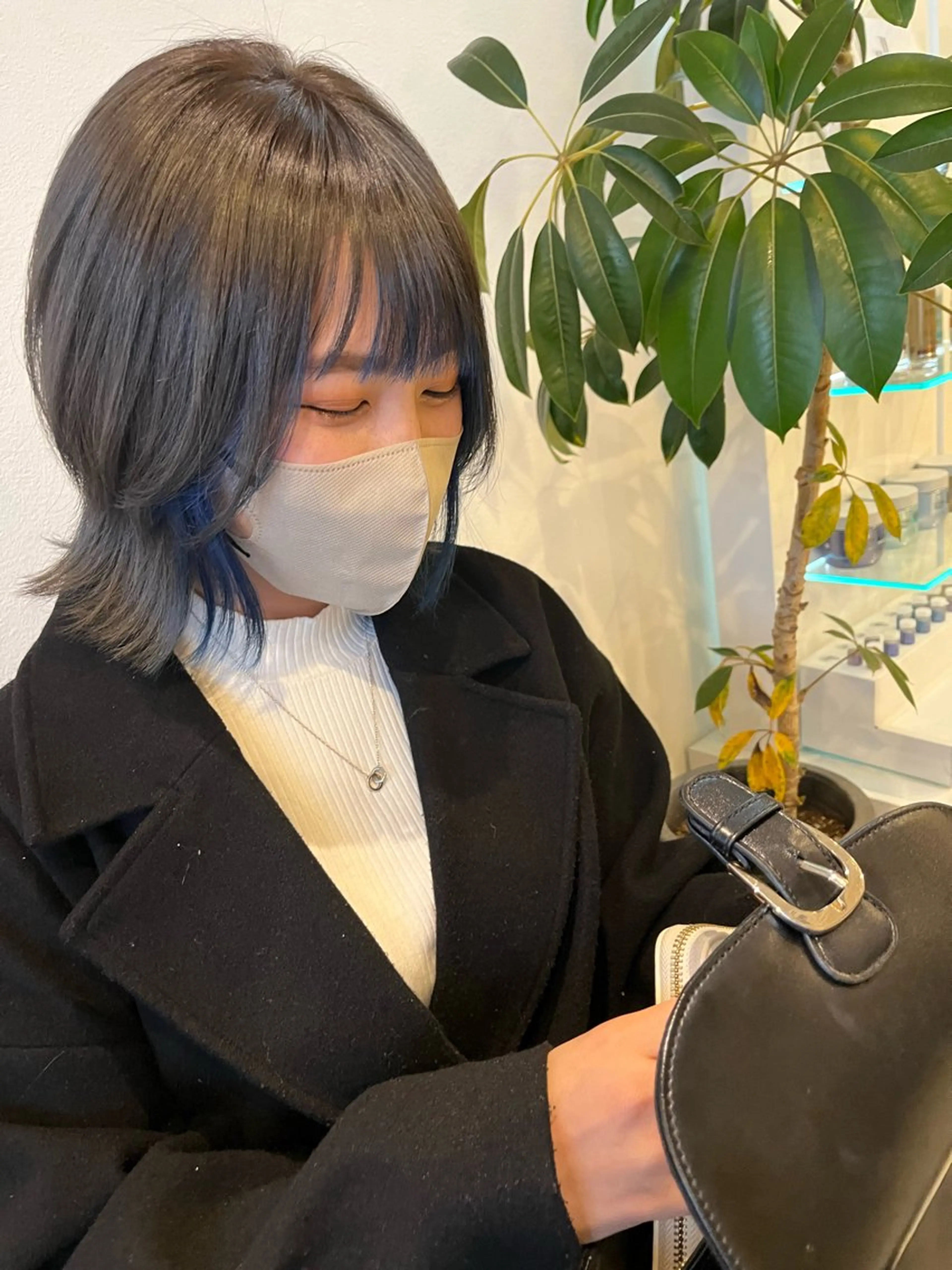 ミディアム カラー 柔らかい艶暖色 レイヤー🫧姫汝のヘアスタイル