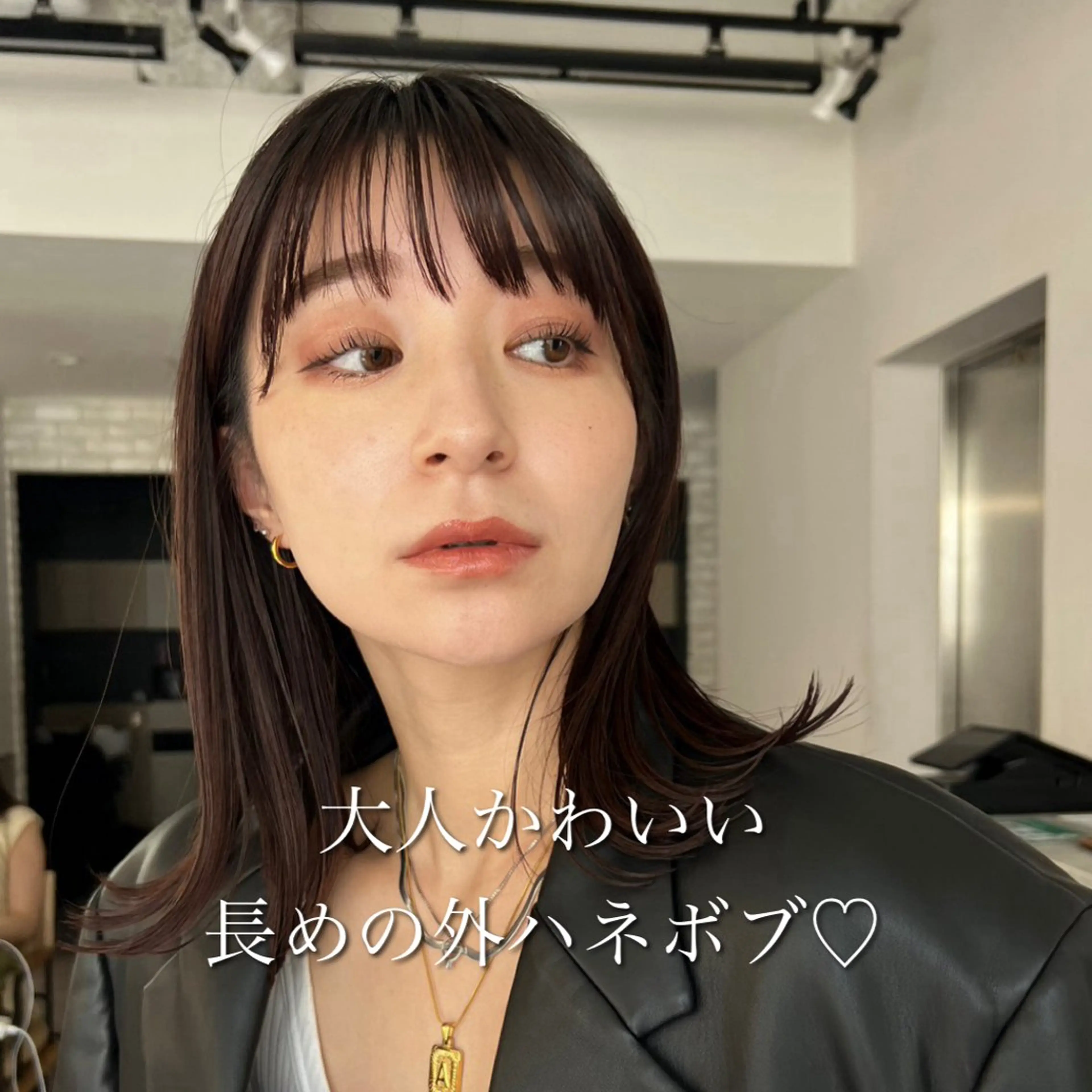 ミディアム ボブ 似合わせカット sand omotesando所属・レイヤーカット ショートカットパーマのヘアスタイル