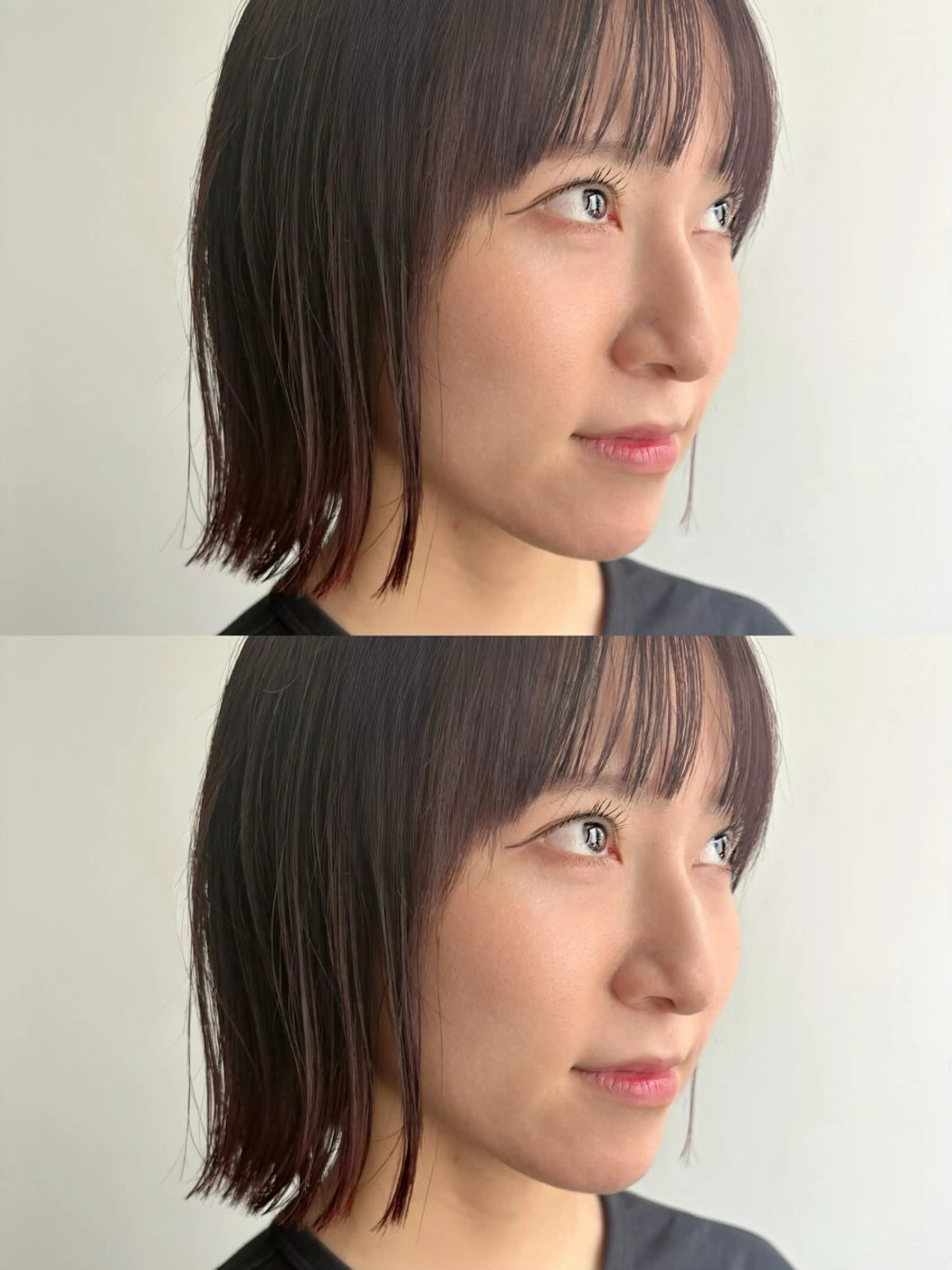 前髪カット＋カラーの写真