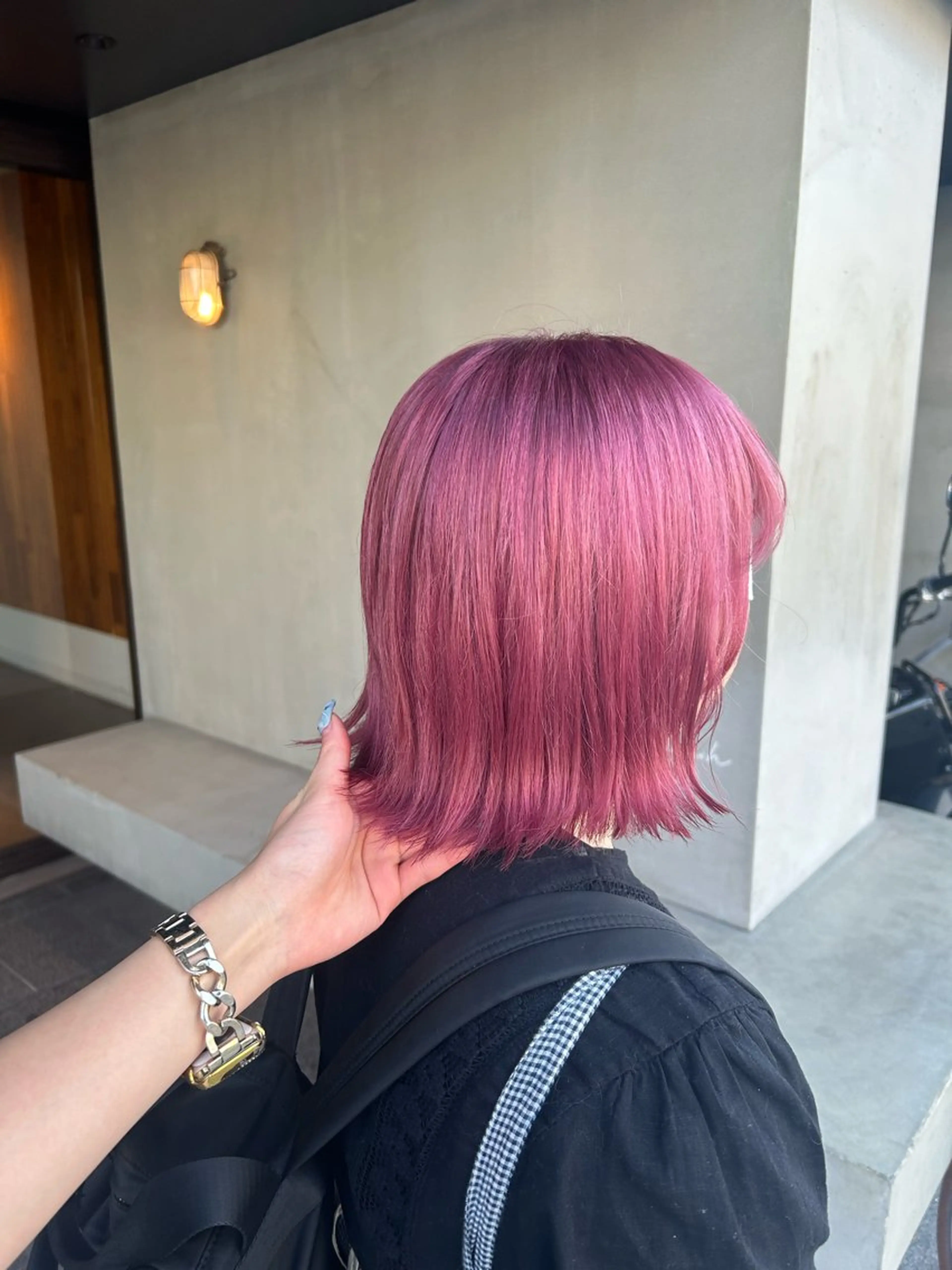 ショート カラー ダブルカラー ハイトーンカラー ピンクカラー ヘアカラー 野田阪神/暖色カラー Kairi🐬のヘアスタイル