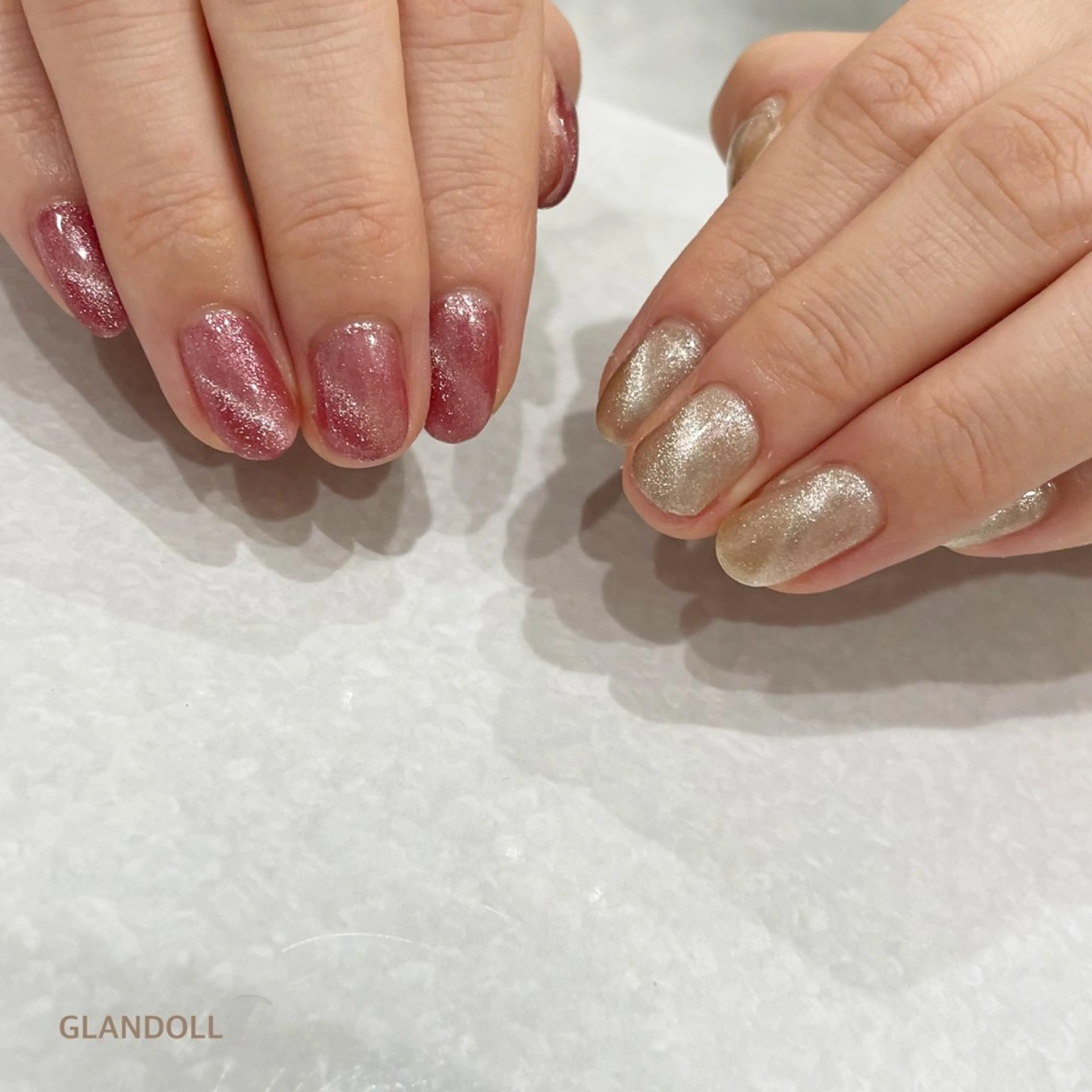 ネイル マグネットネイル ハンドネイル GLANDOLL YURIのネイルデザイン