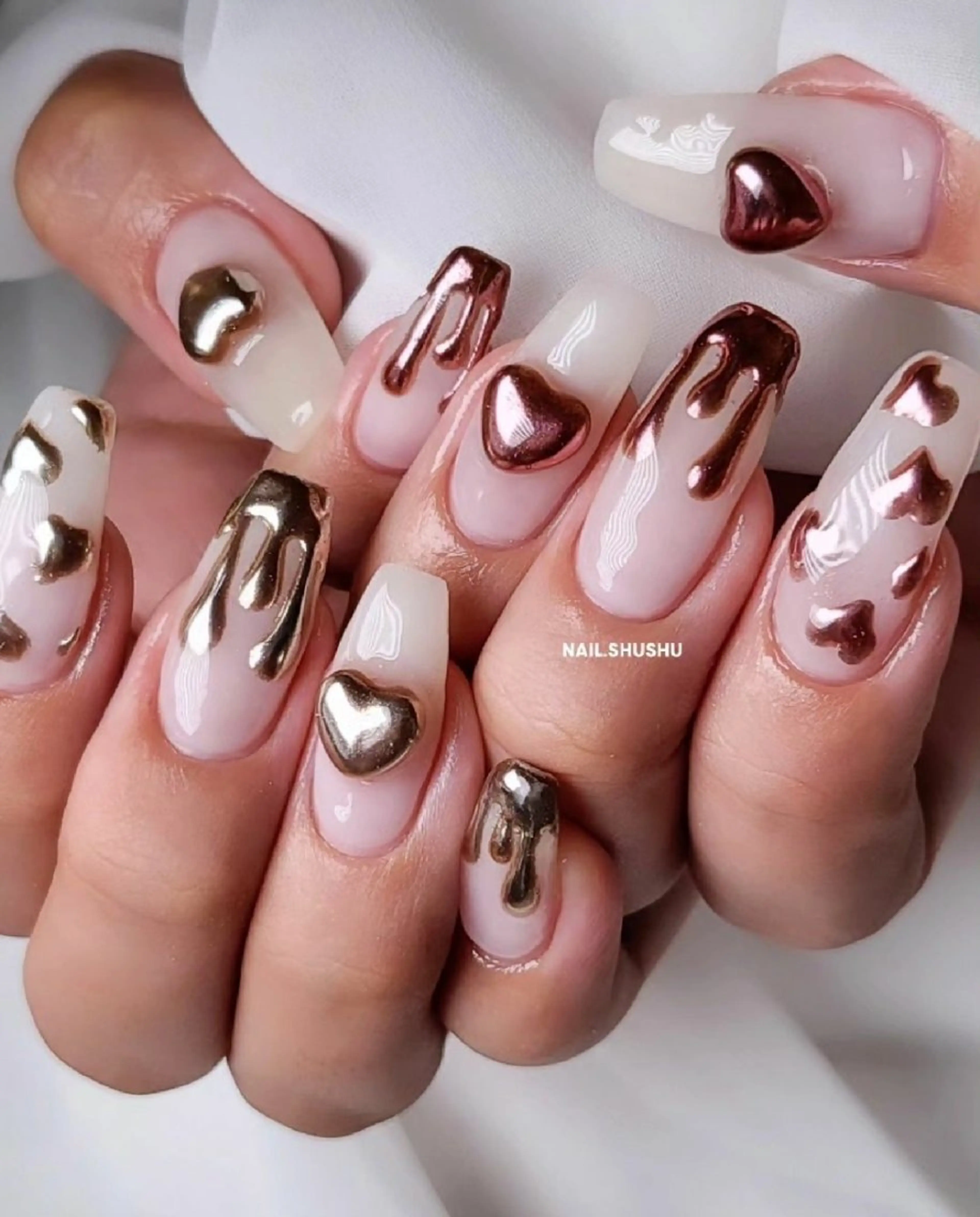 ネイル 持ち込み ニュアンスネイル ワンカラーネイル シンプルネイル 夏ネイル 3dパーツ/流行り 👧shushu❤️のネイルデザイン