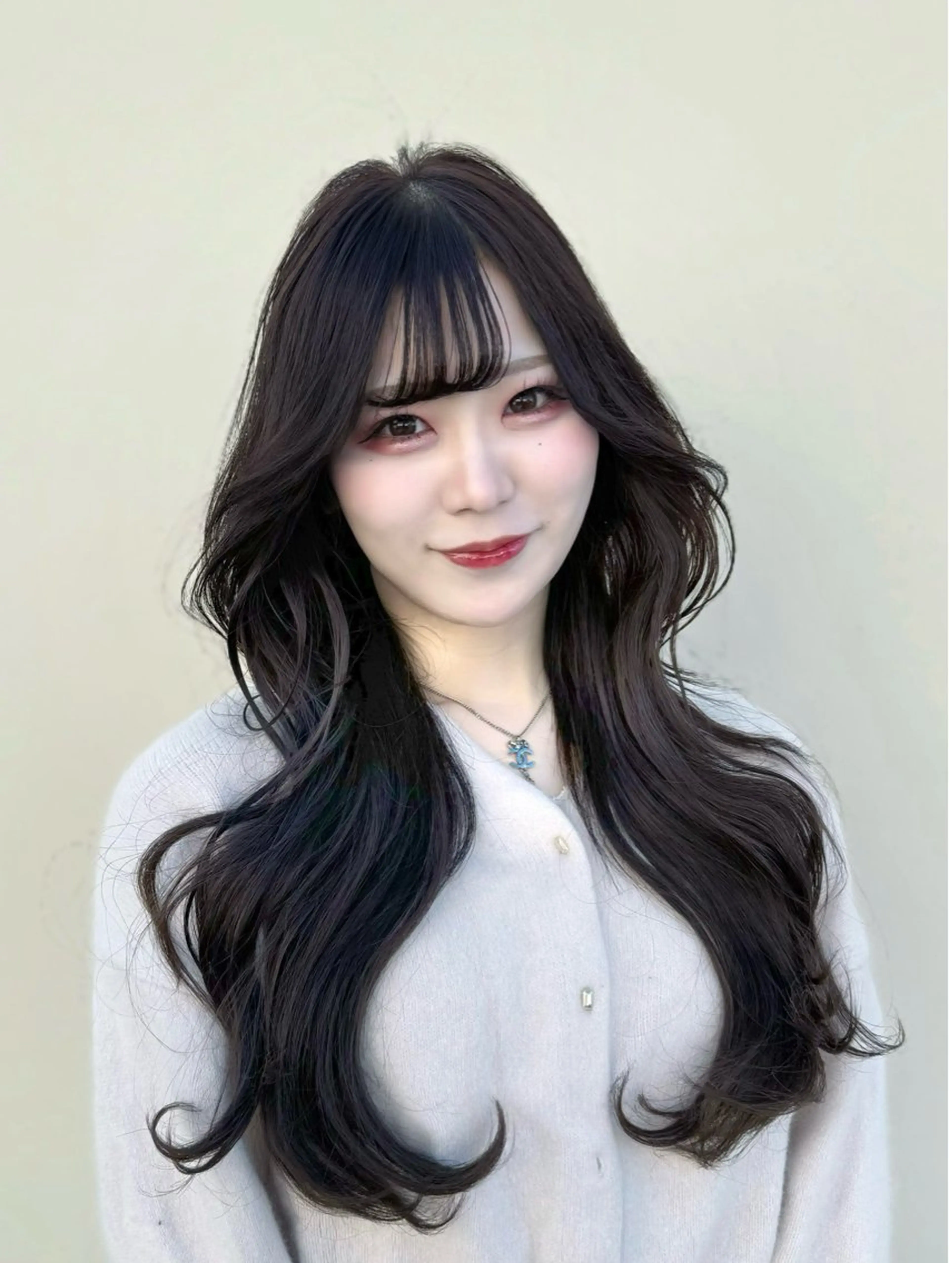 セミロング カラー カット ヘアカラー トリートメント ヘッドスパ ヘアセット 韓国ヘア/レイヤー/ 顔まわり/りょーとのヘアスタイル