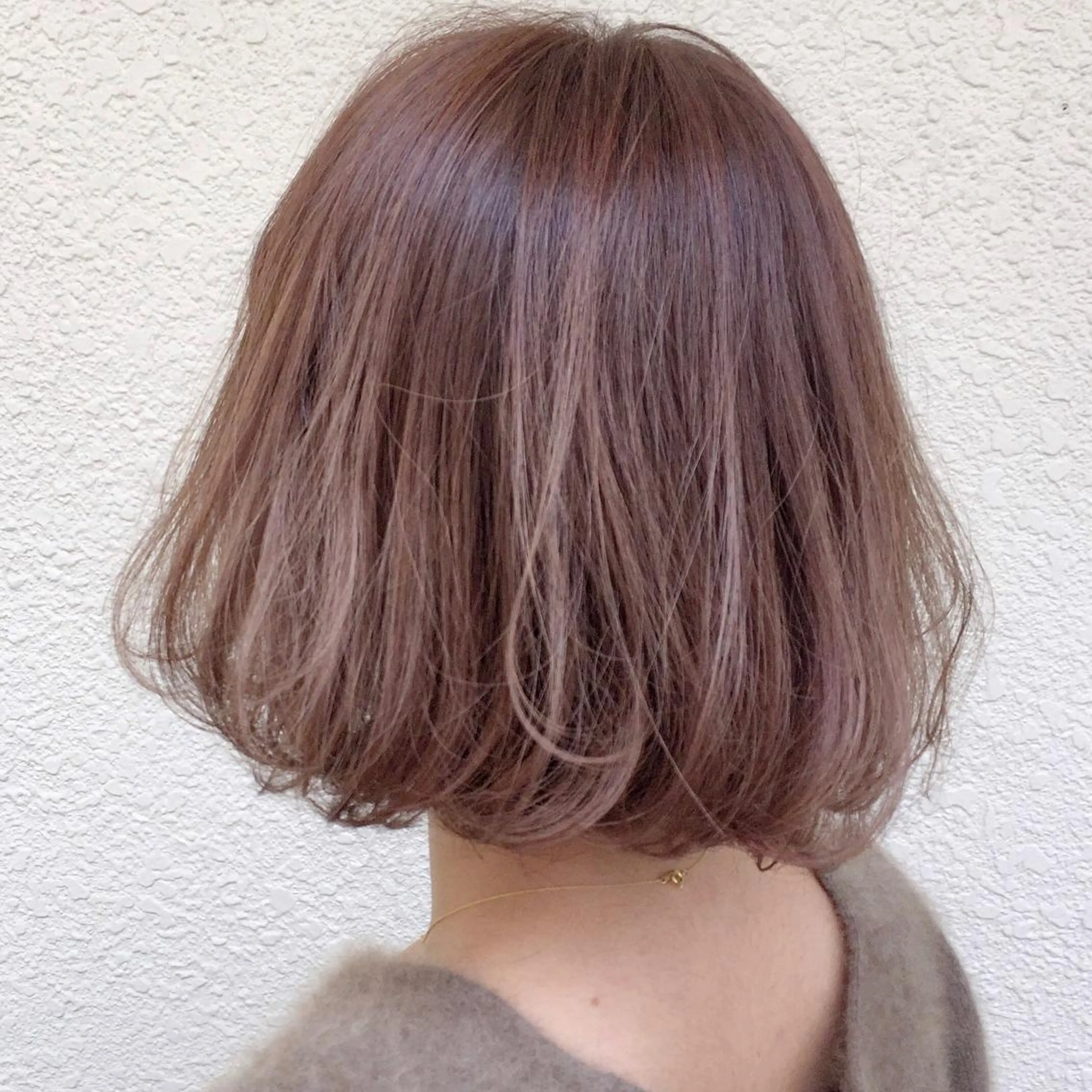 ショート カラー パーマ ヘアアレンジ ベージュカラー ヌーディベージュ 【白髪ぼかし 専門GBG】自由が丘のヘアスタイル