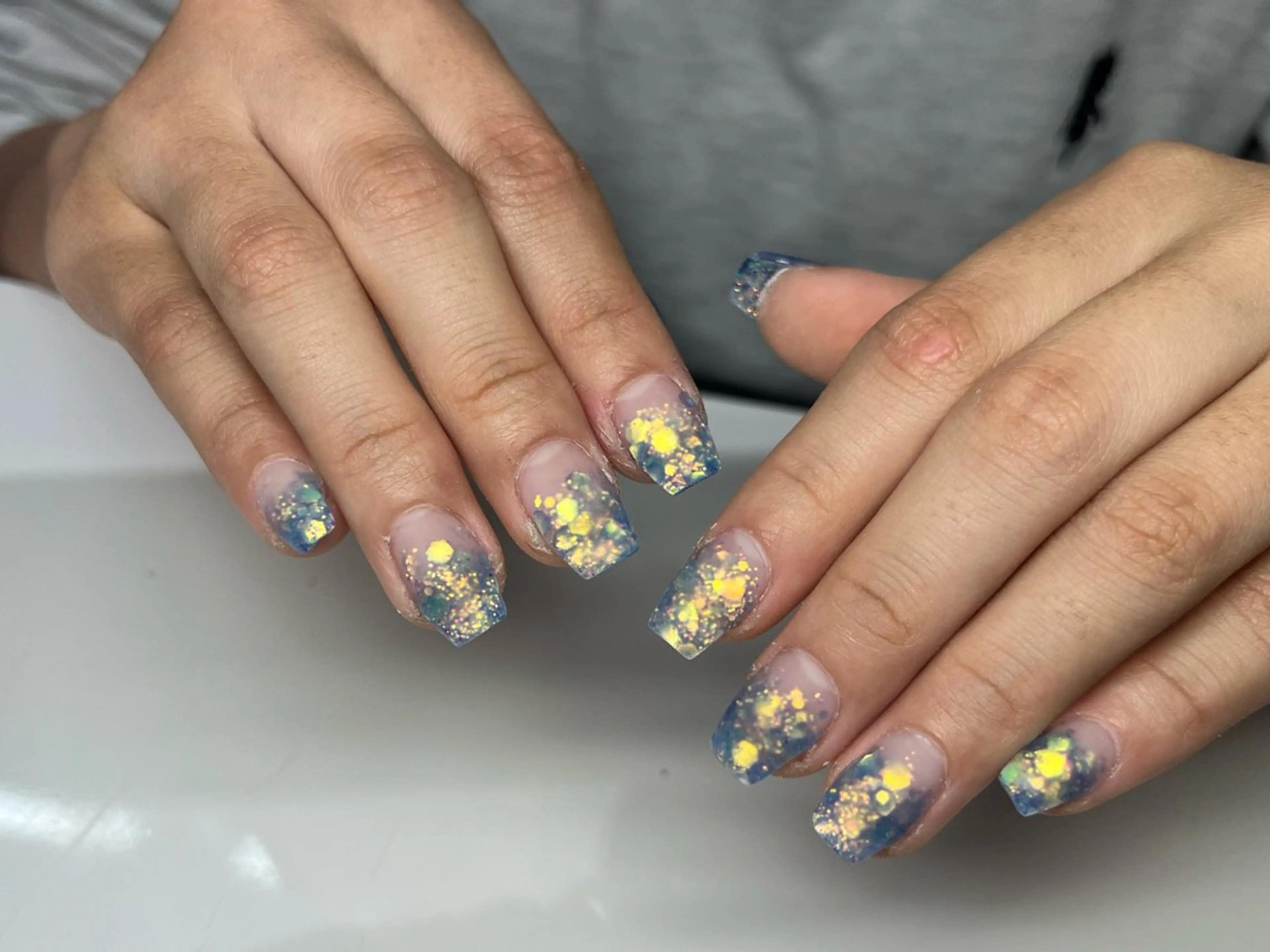 【限定特別価格】長さだしスカルプ★かわいいラメホロ★12980円→5990円の写真