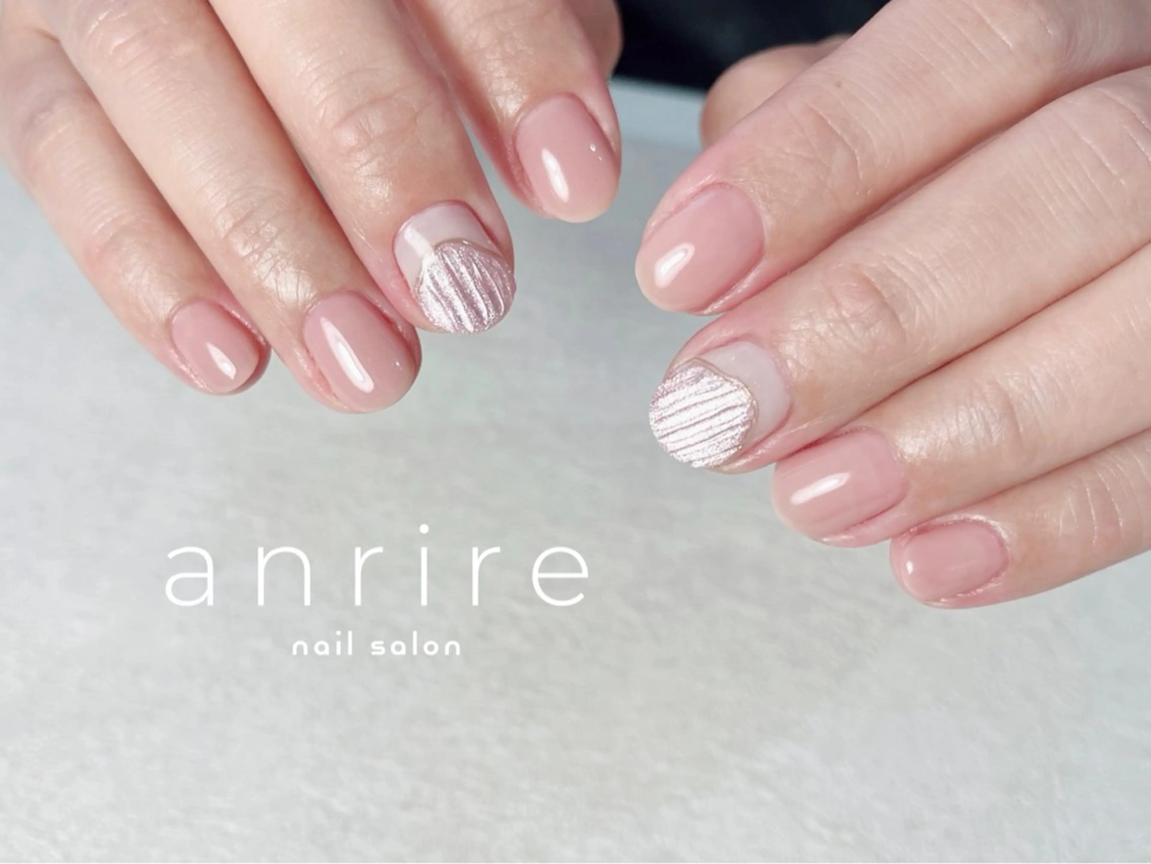 ネイル アートネイル ジェルネイル キラキラネイル マグネットネイル ミラーネイル ハンドネイル nailsalon anrireのネイルデザイン