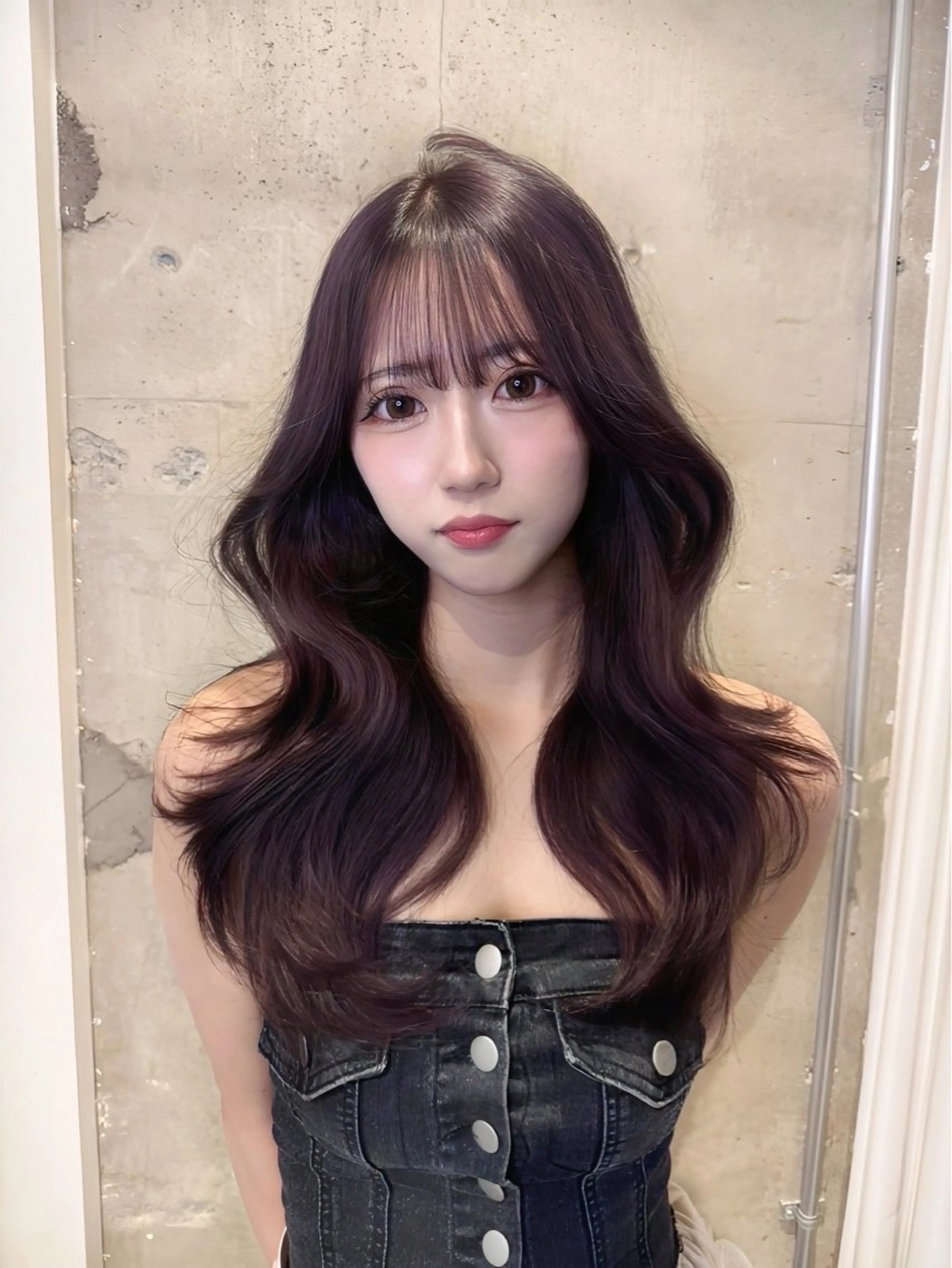 ロング 韓国風ヘア ロング 似合わせカット votan lilleyのヘアスタイル