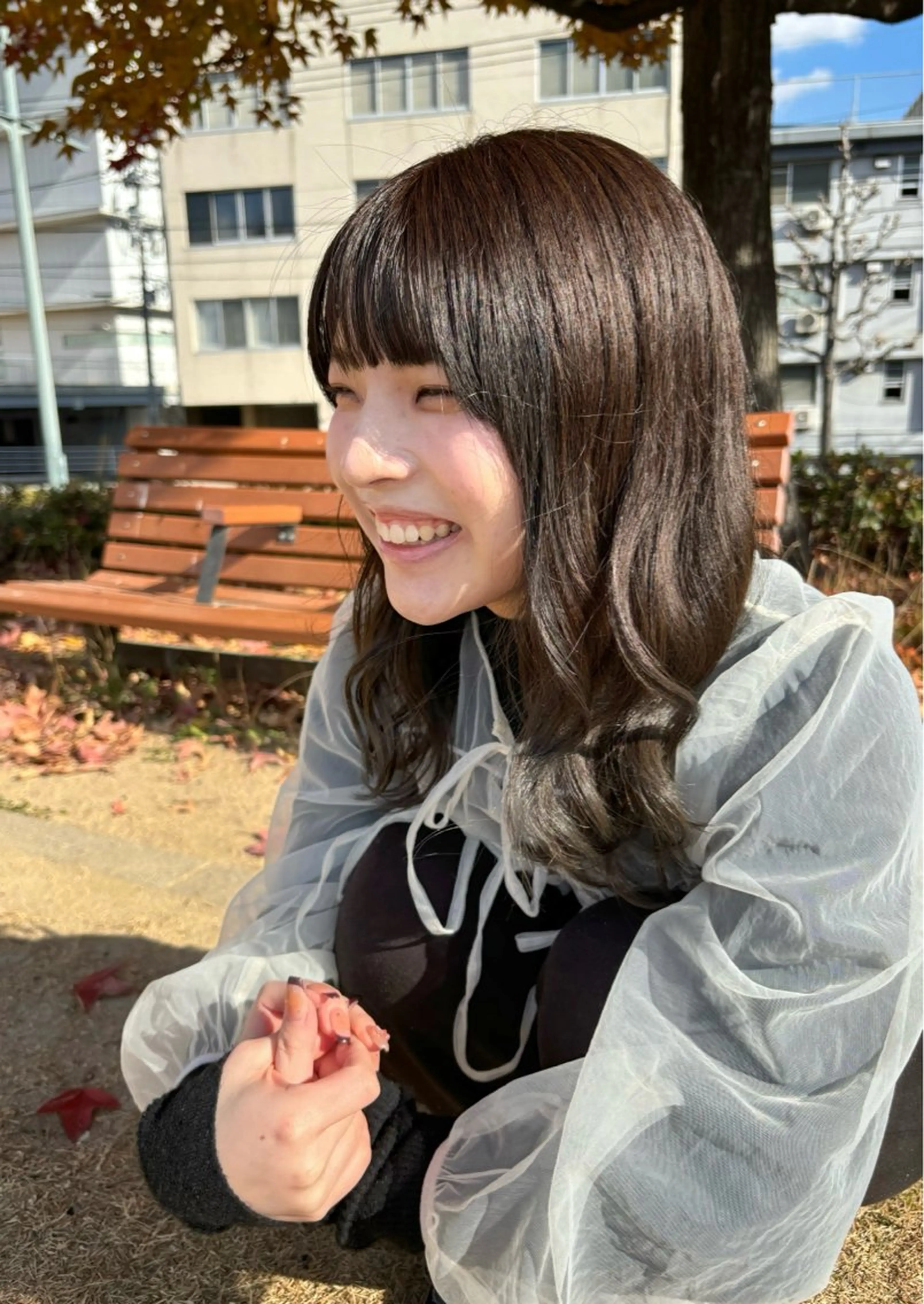 セミロング 『大西　陸』 透明感color🔆のヘアスタイル