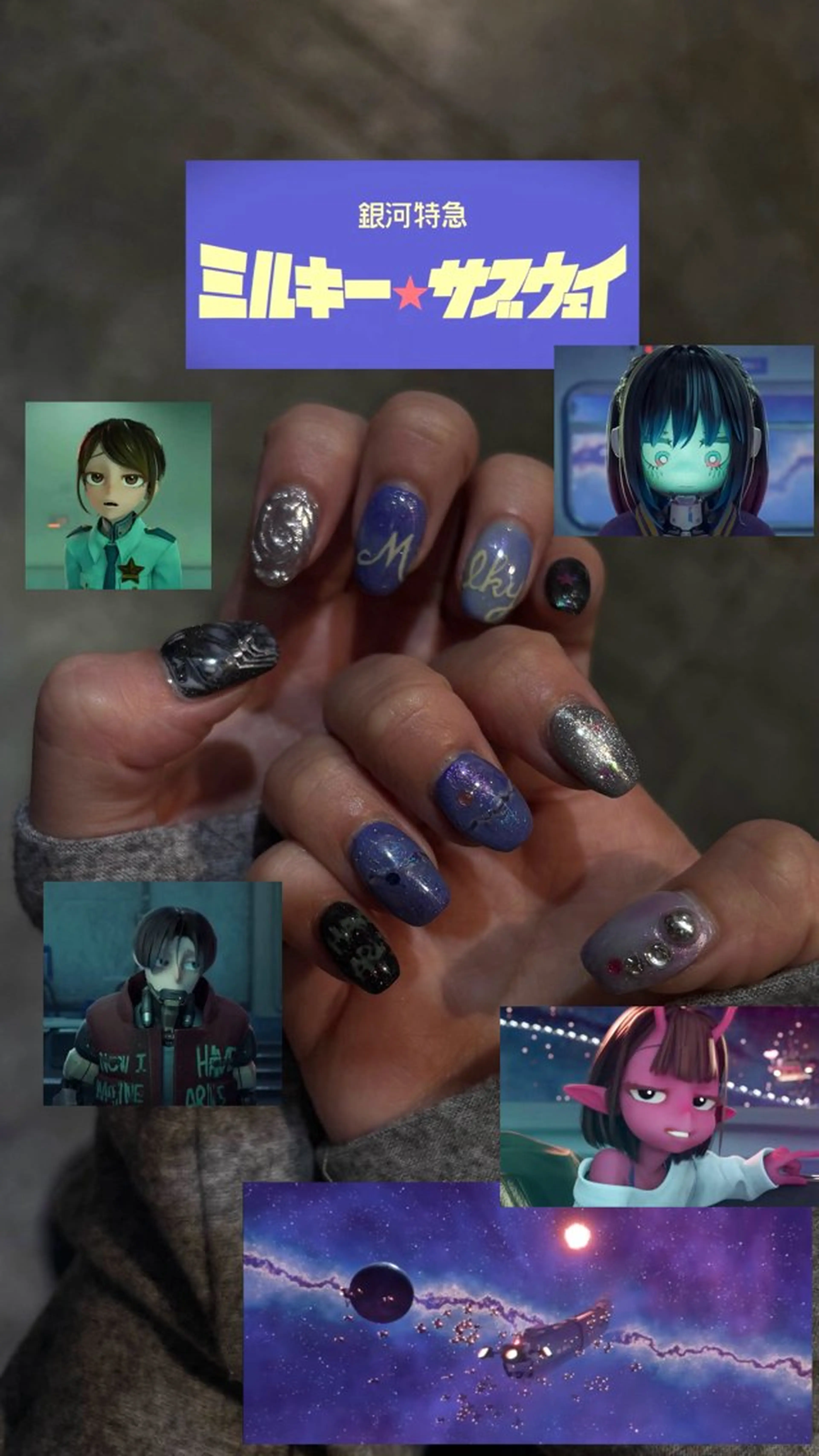 ネイル ハンドネイル ハンドケア 個性派✴︎ｼﾞｬｹ写 ﾈｲﾙ🦋mire-のネイルデザイン