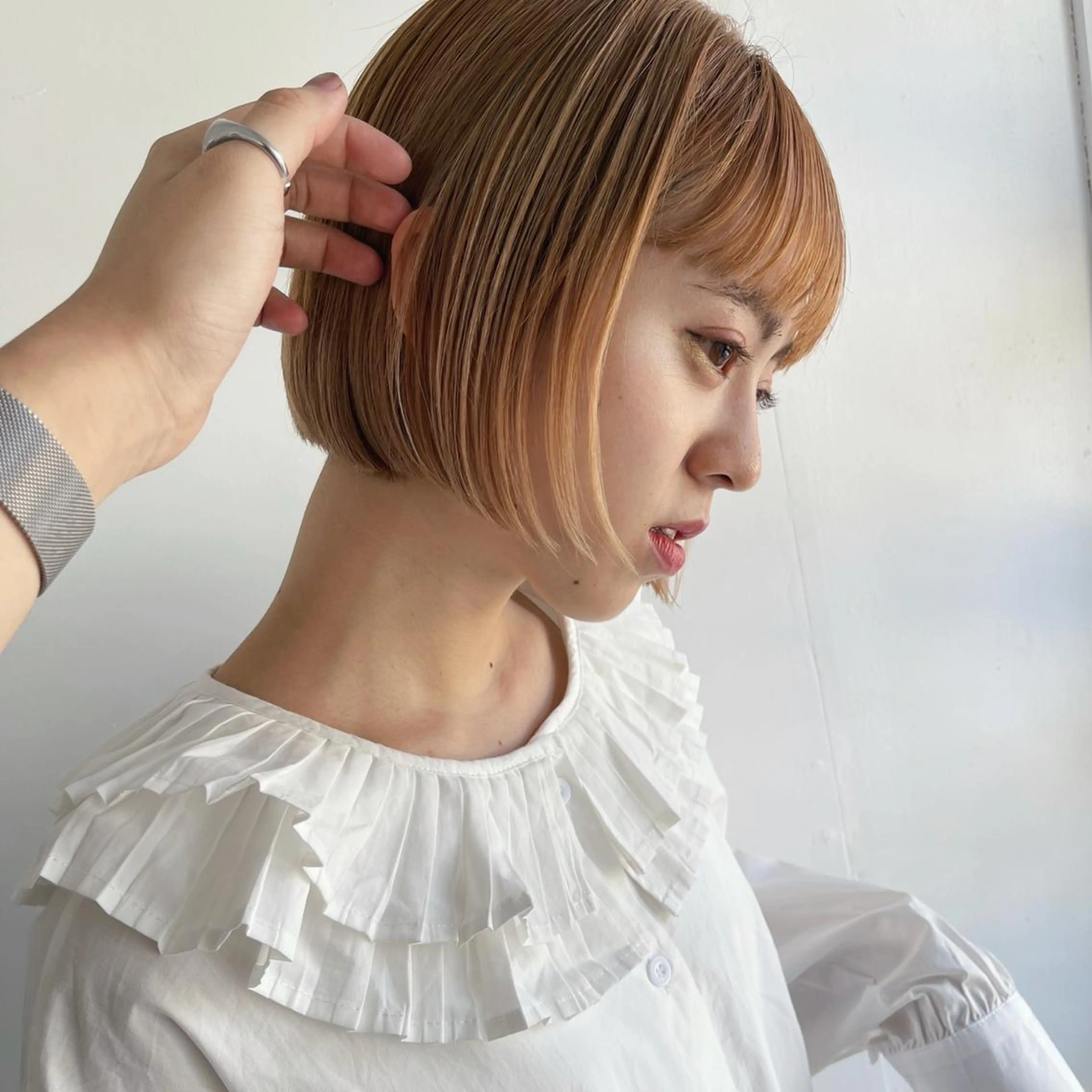 ショート カラー 切りっぱなしボブ ワンレンボブ ショートボブ ボブ ショートヘア 無料モデル募集中🍃 ANDYのヘアスタイル