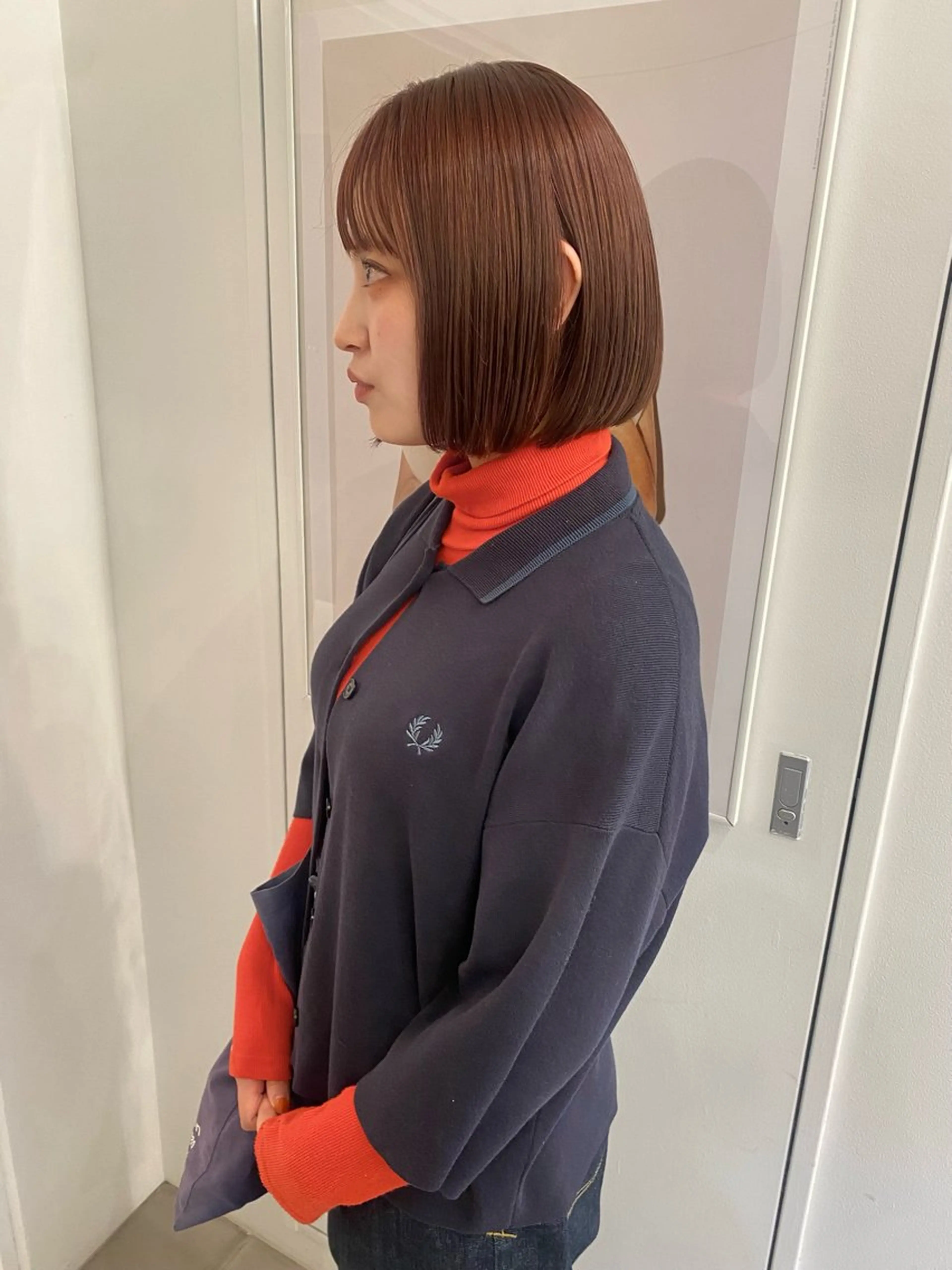 ショート カラー カット ヘアカラー riria/ボブ /透明感カラー🎀のヘアスタイル