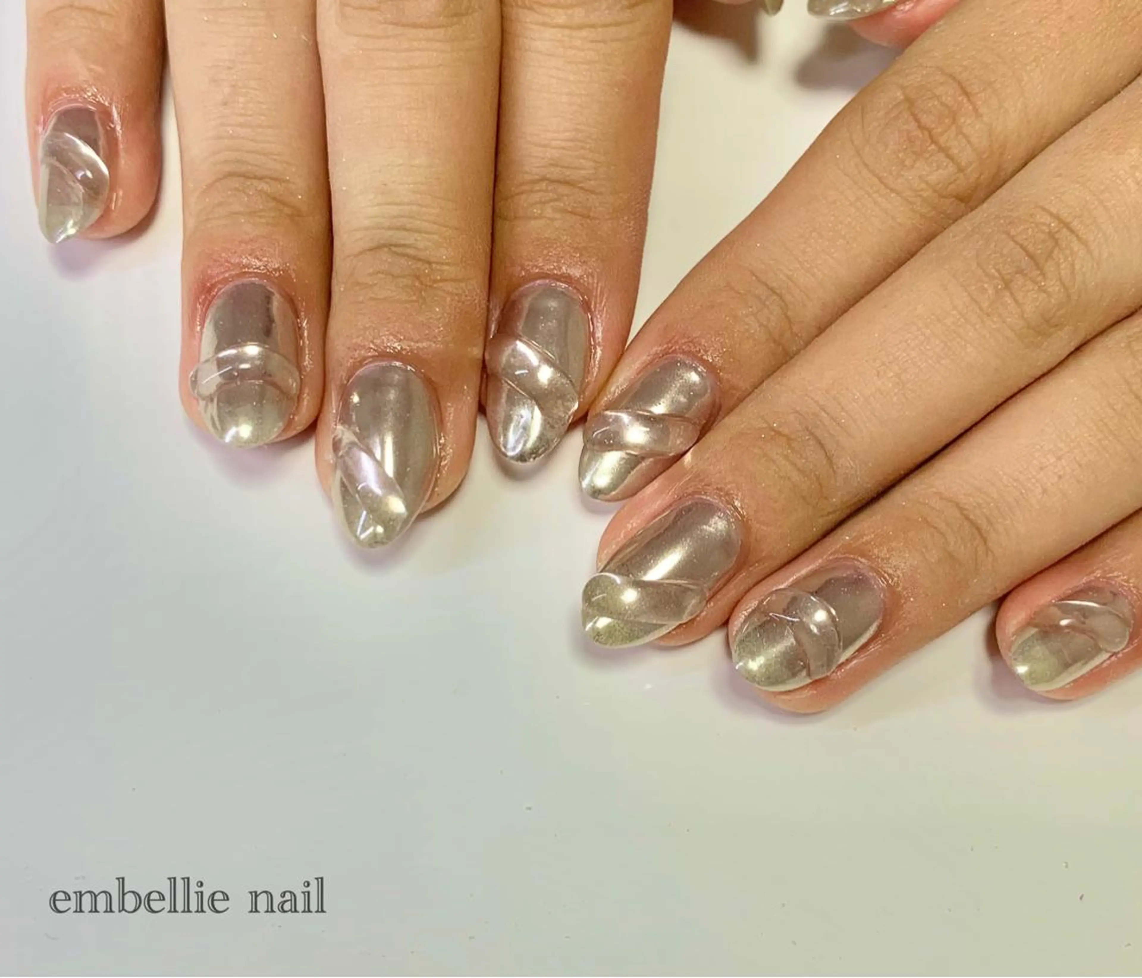 ネイル ミラーネイル ハンドネイル miyasaka erikoのネイルデザイン