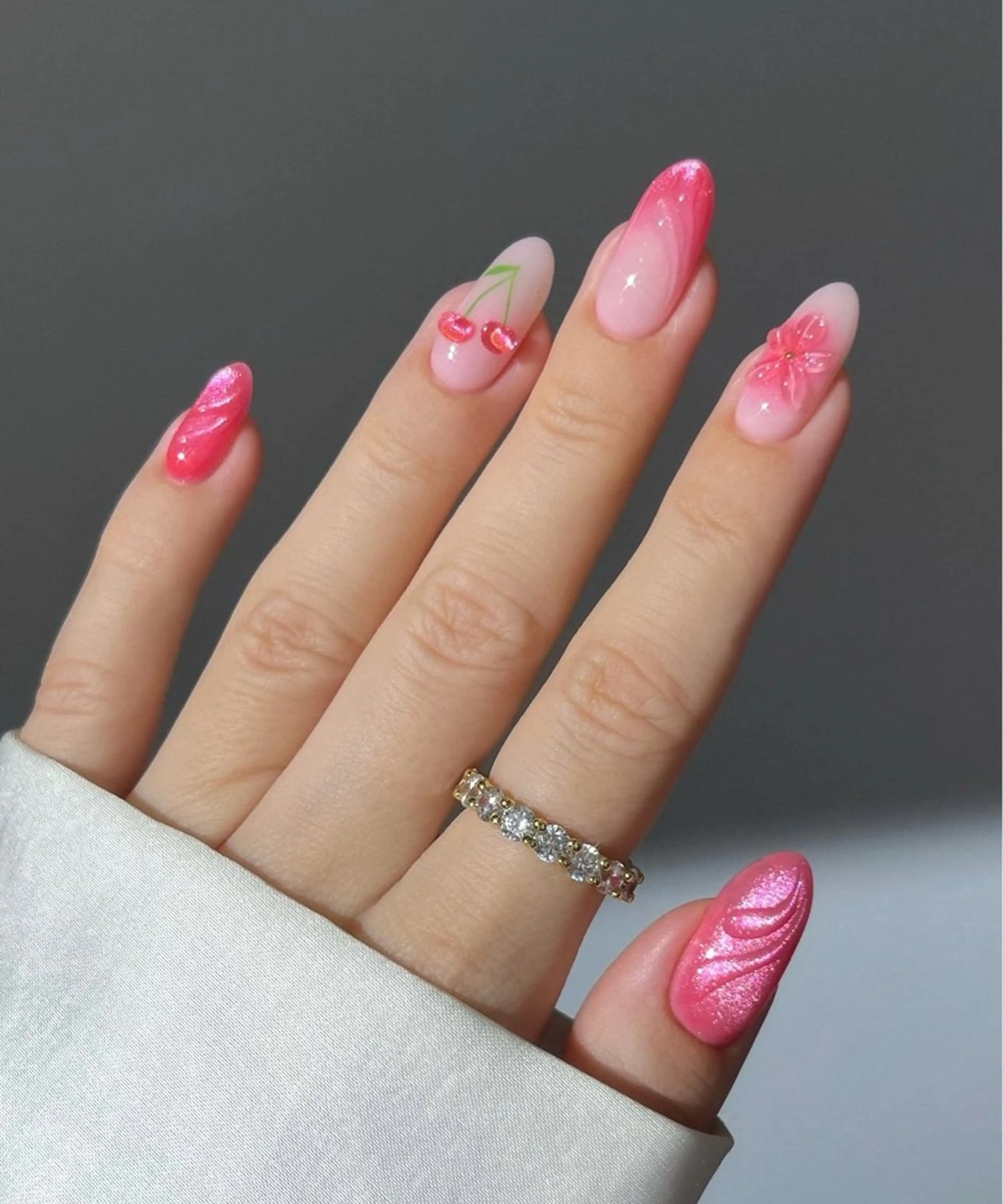 ネイル 韓国ネイル 持ち込み ニュアンスネイル ネイルチップ ハンドネイル TABI ANA.CHUOのネイルデザイン