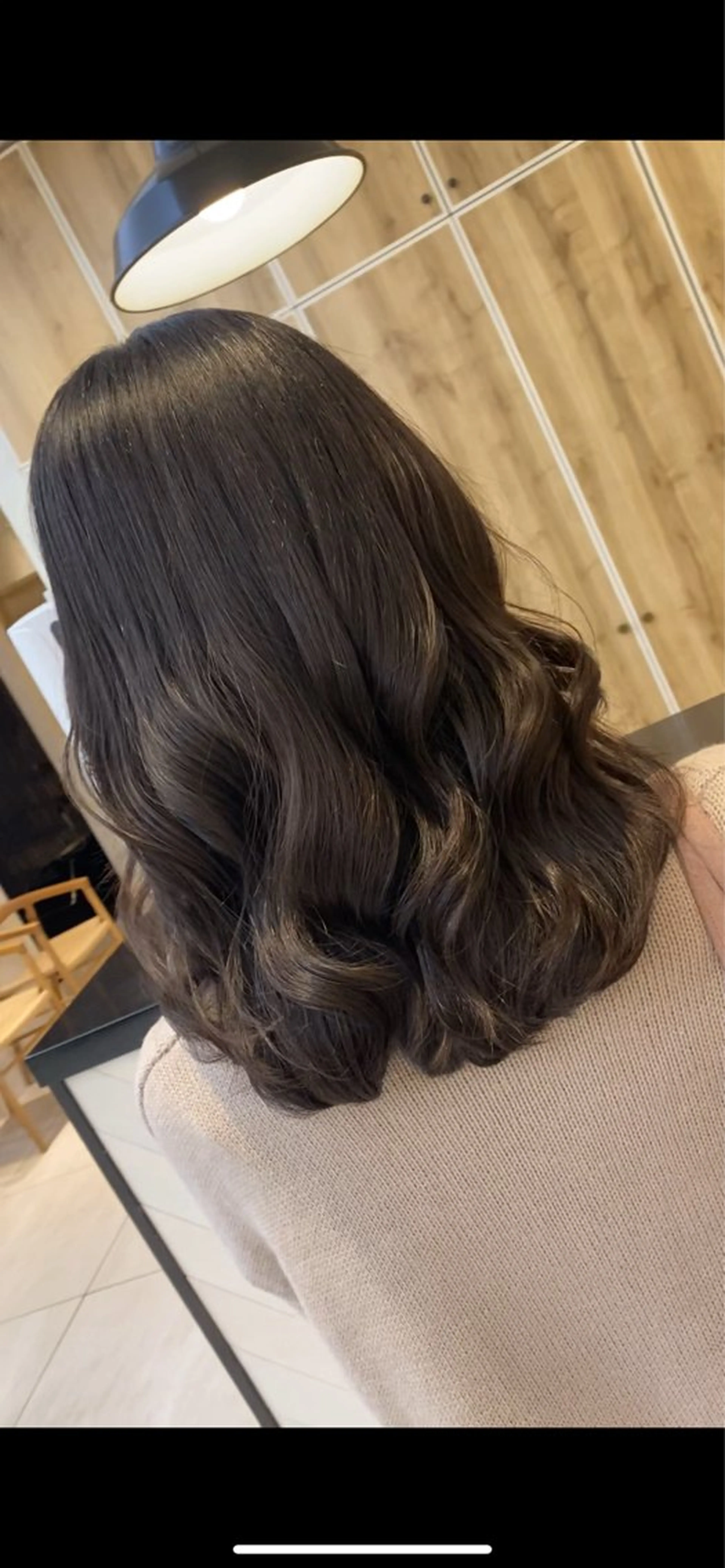 ミディアム パーマ カット パーマ コテ巻き風パーマ✨ かつみのヘアスタイル