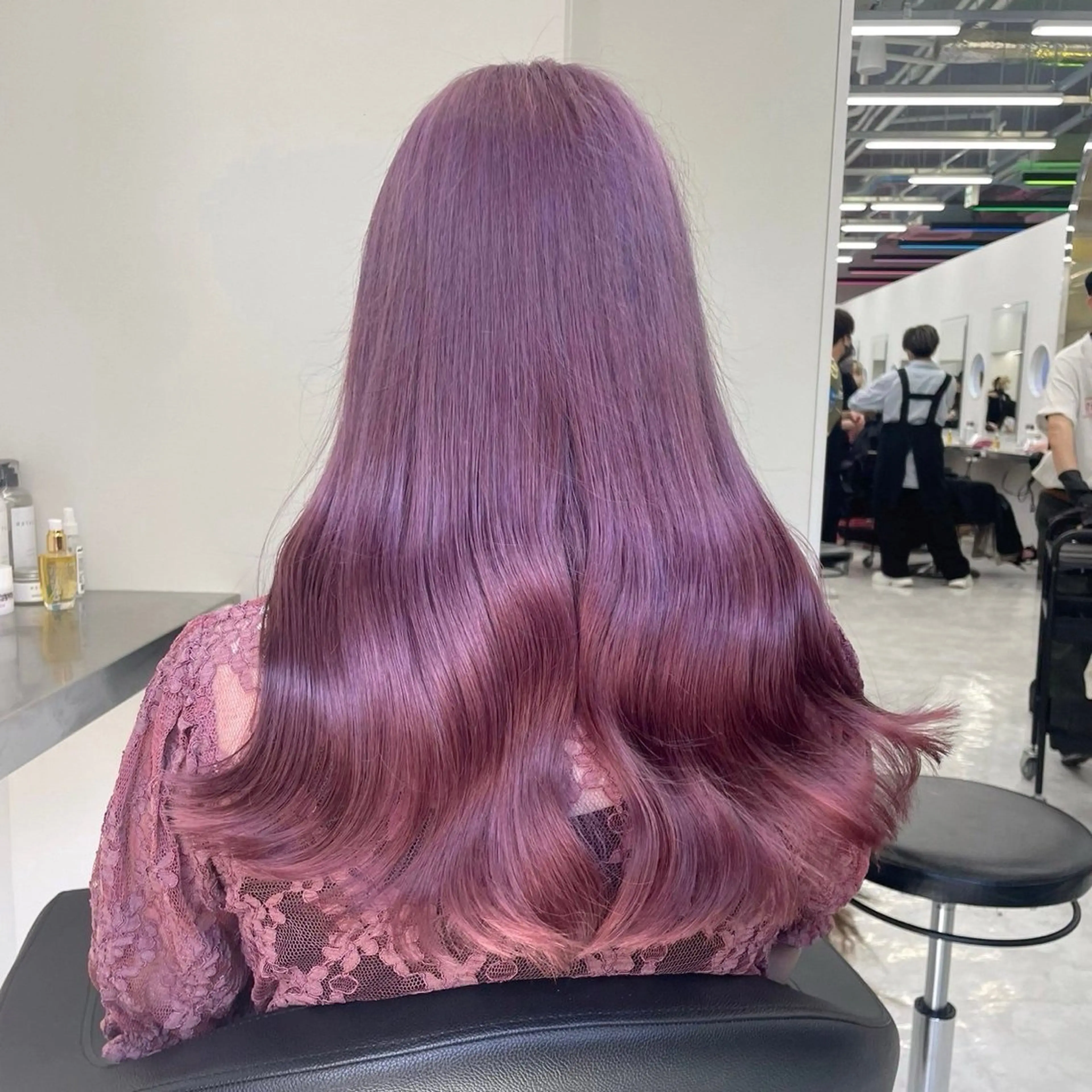 ロング カラー ヘアアレンジ ヘアカラー ブリーチ無し透明感 🕊AZUSAのヘアスタイル