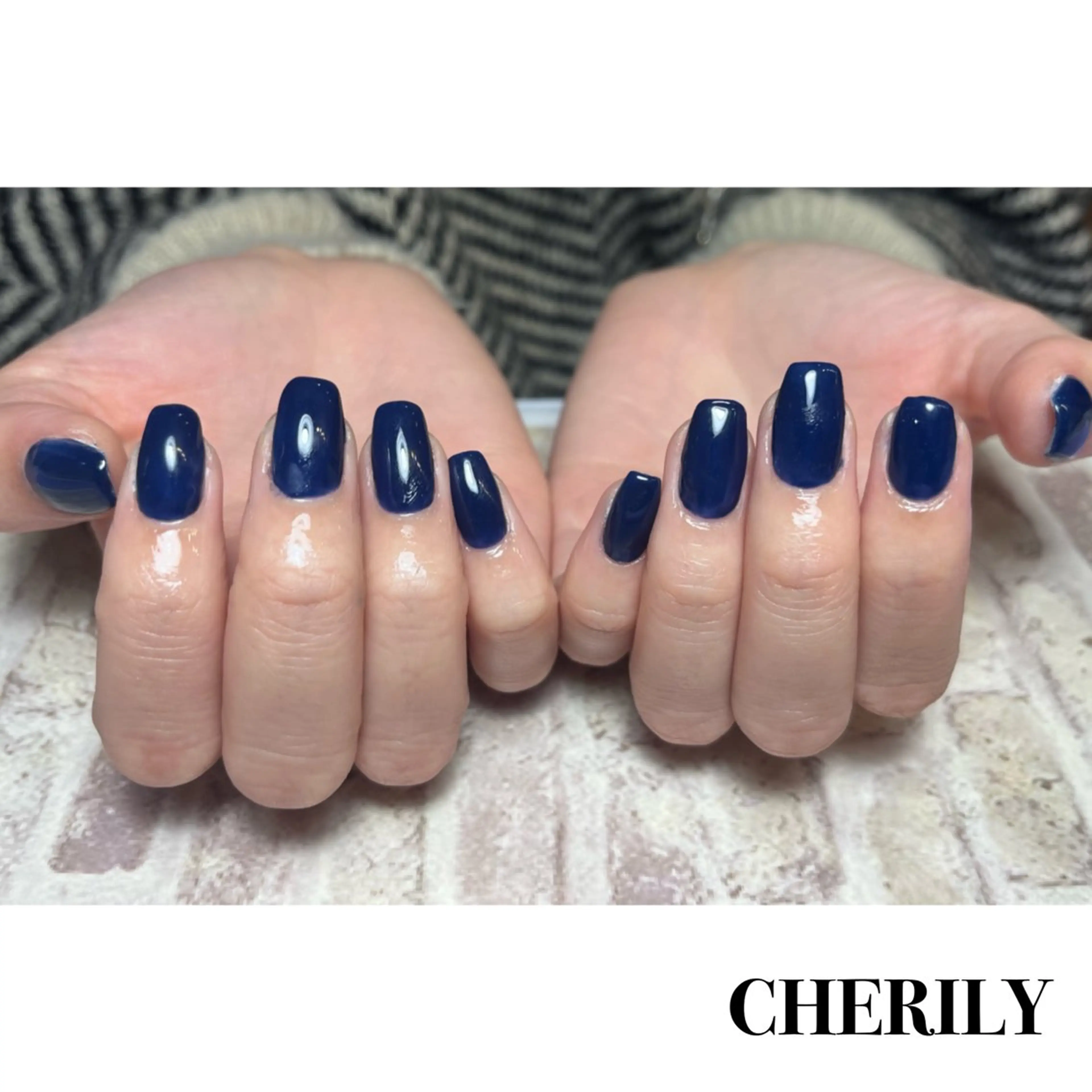 ネイル ワンカラーネイル ハンドネイル CHERILY SAKURAのネイルデザイン