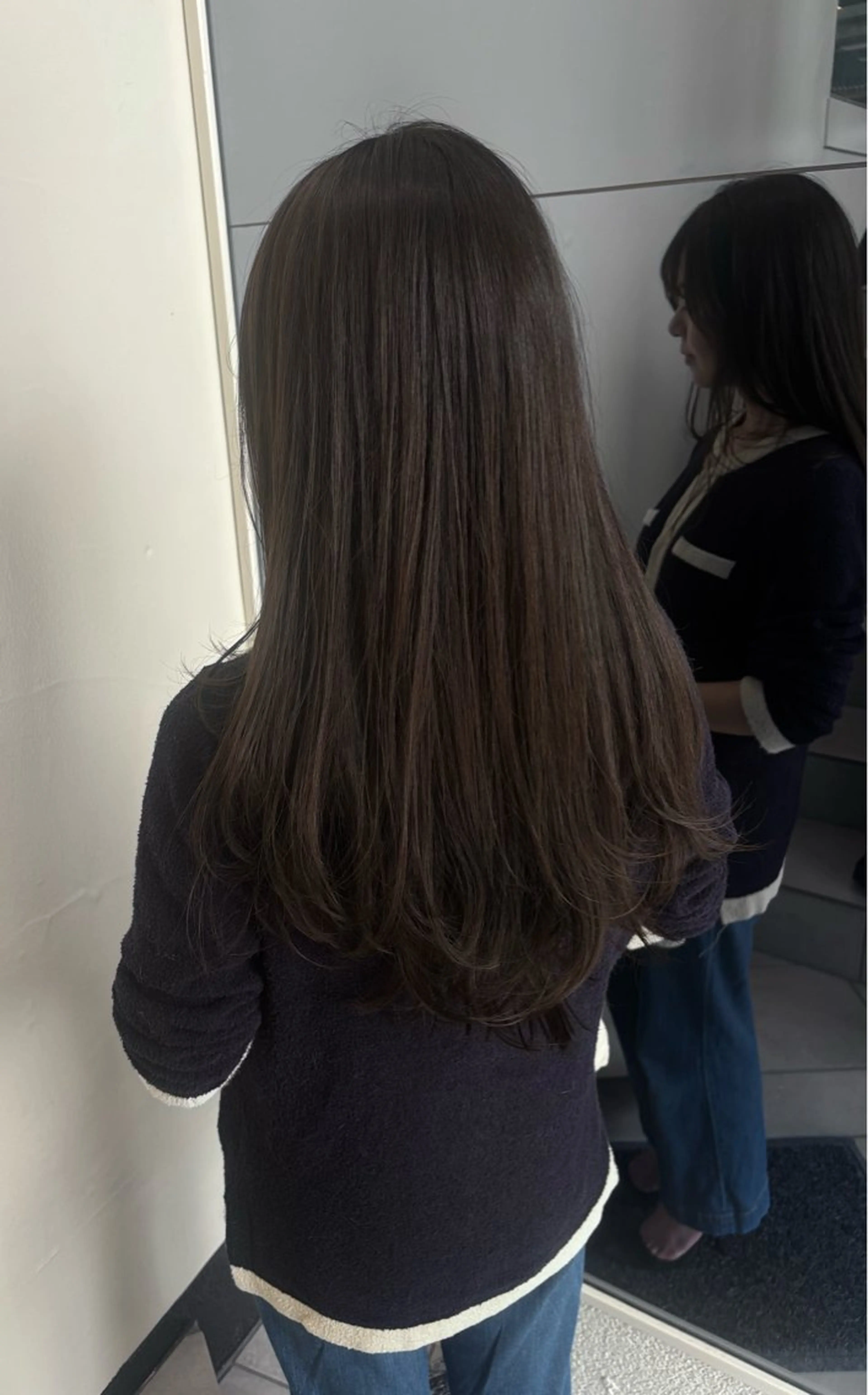 セミロング カラー カット ヘアカラー 竹田 佳奈のヘアスタイル