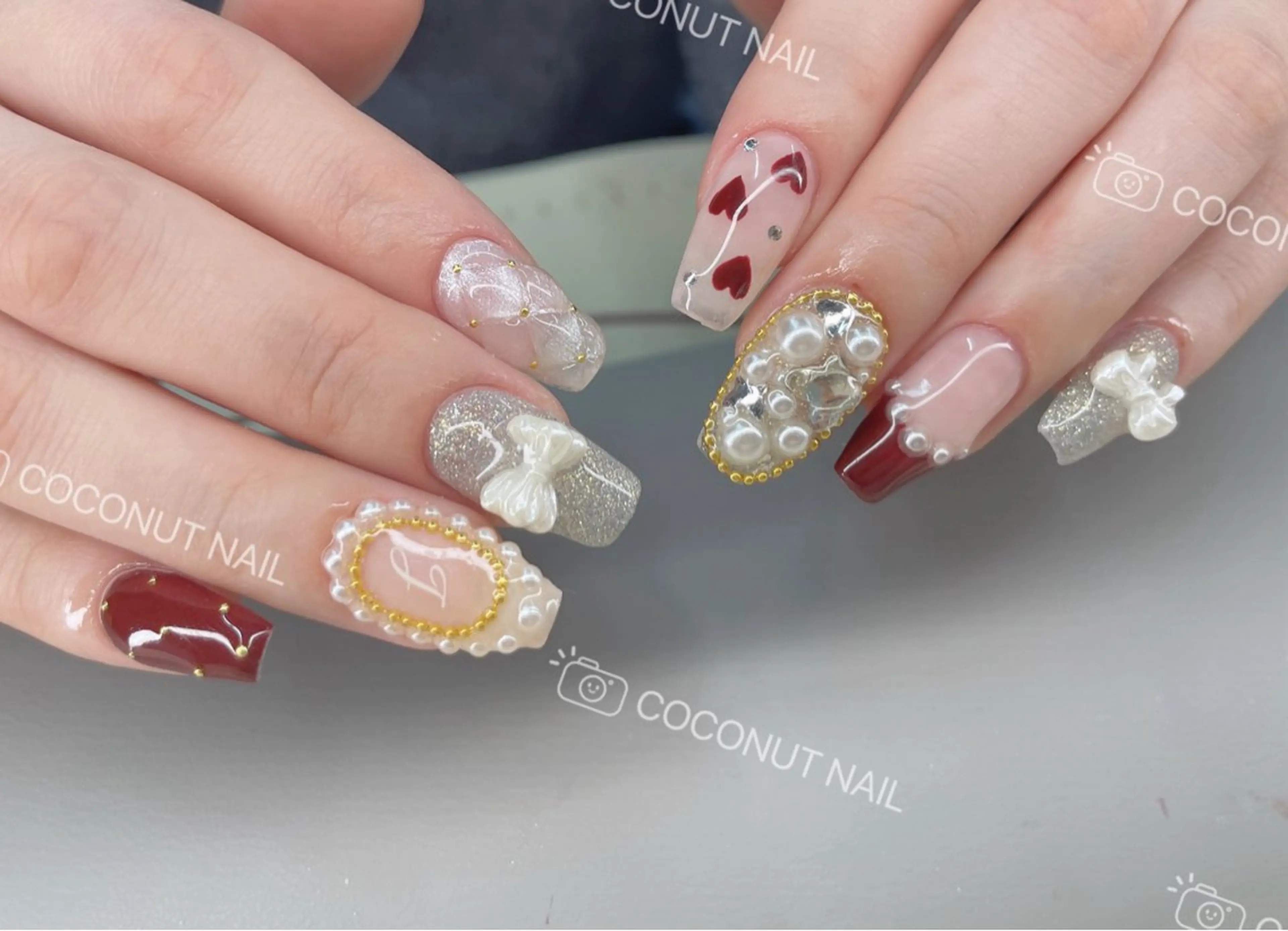ネイル ハンドネイル 神田 ココナッツのネイルデザイン