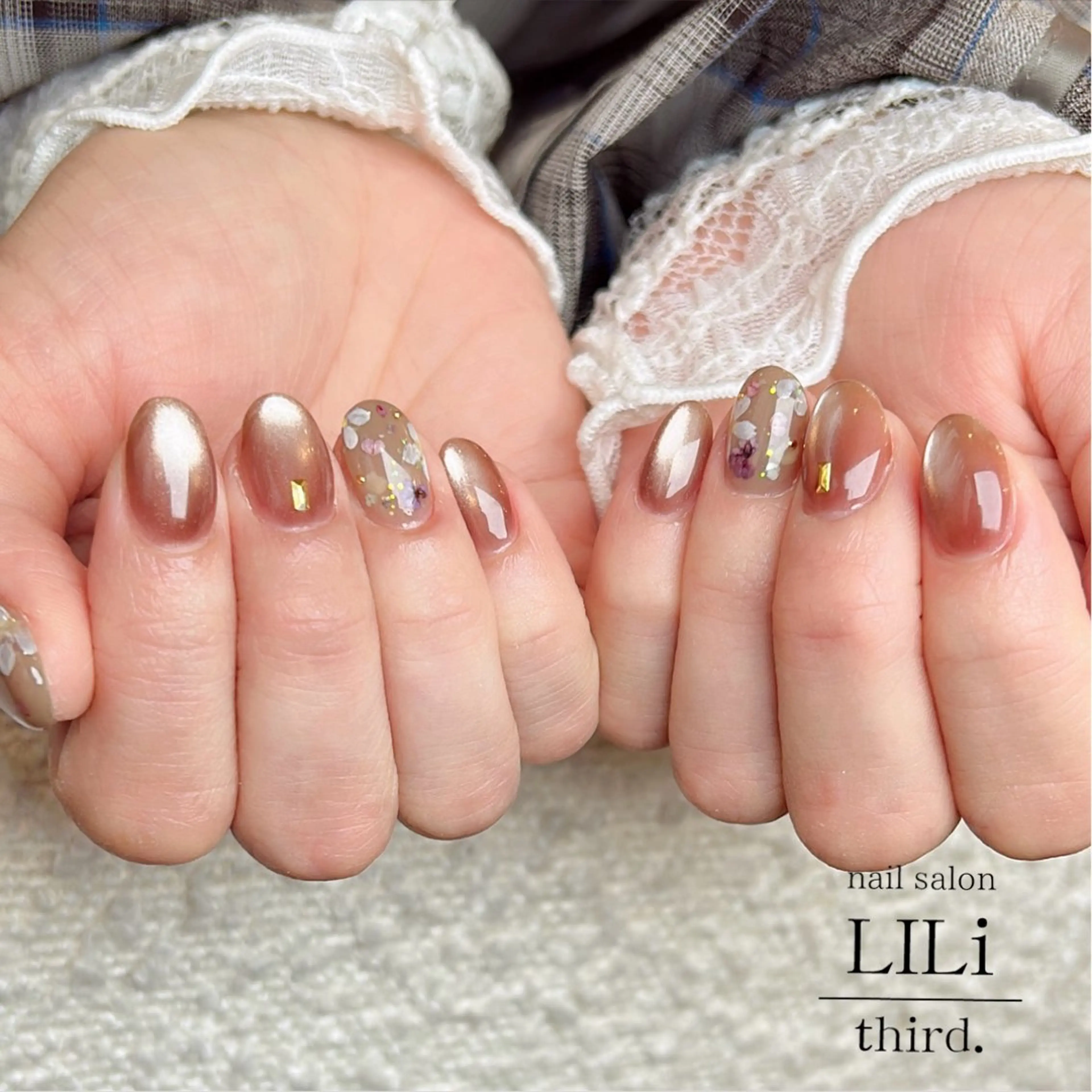 ネイル マグネットネイル ハンドネイル Saya ᵕ̈*のネイルデザイン