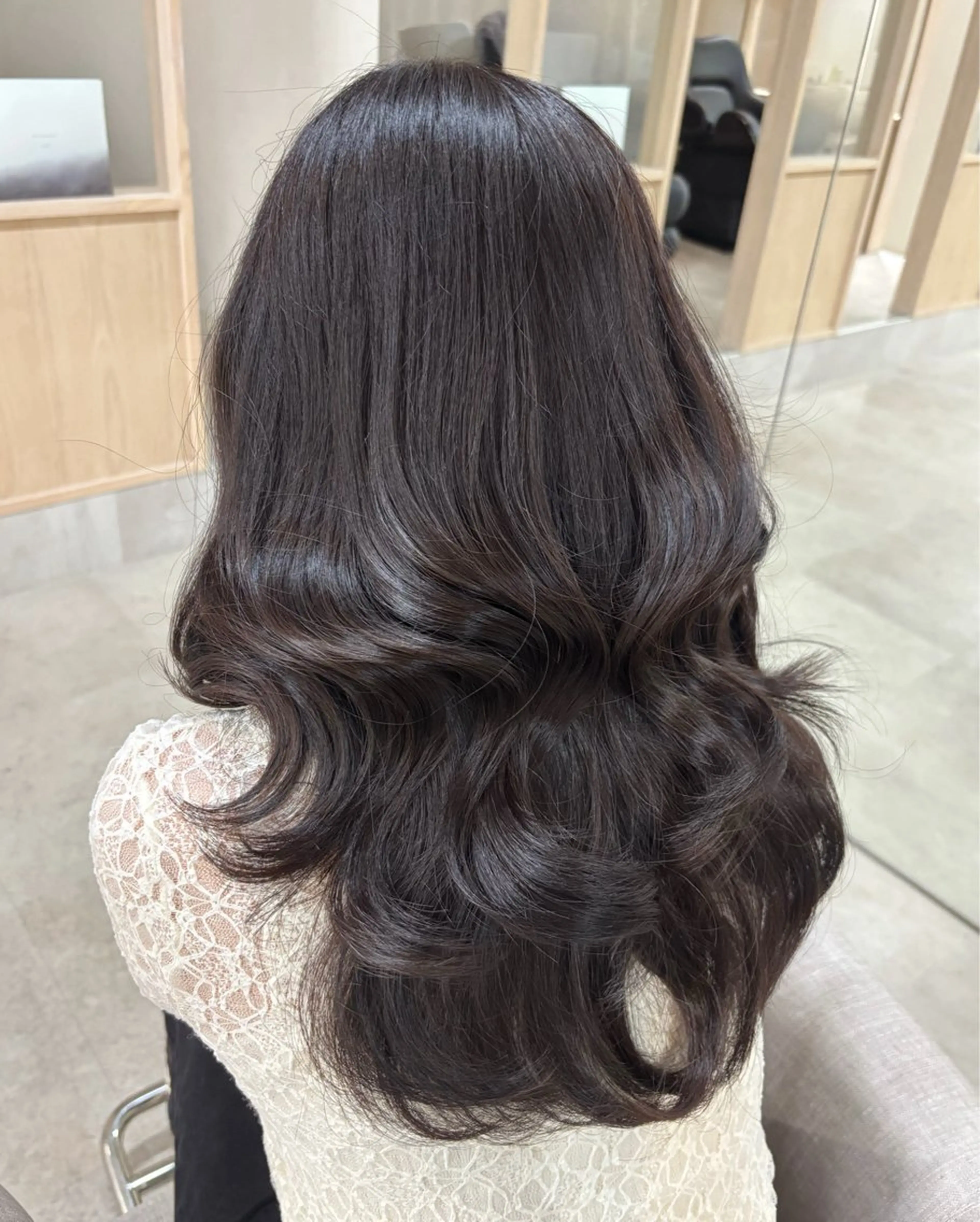 ロング カラー 透明感カラー 似合わせカット 森山 真衣香のヘアスタイル