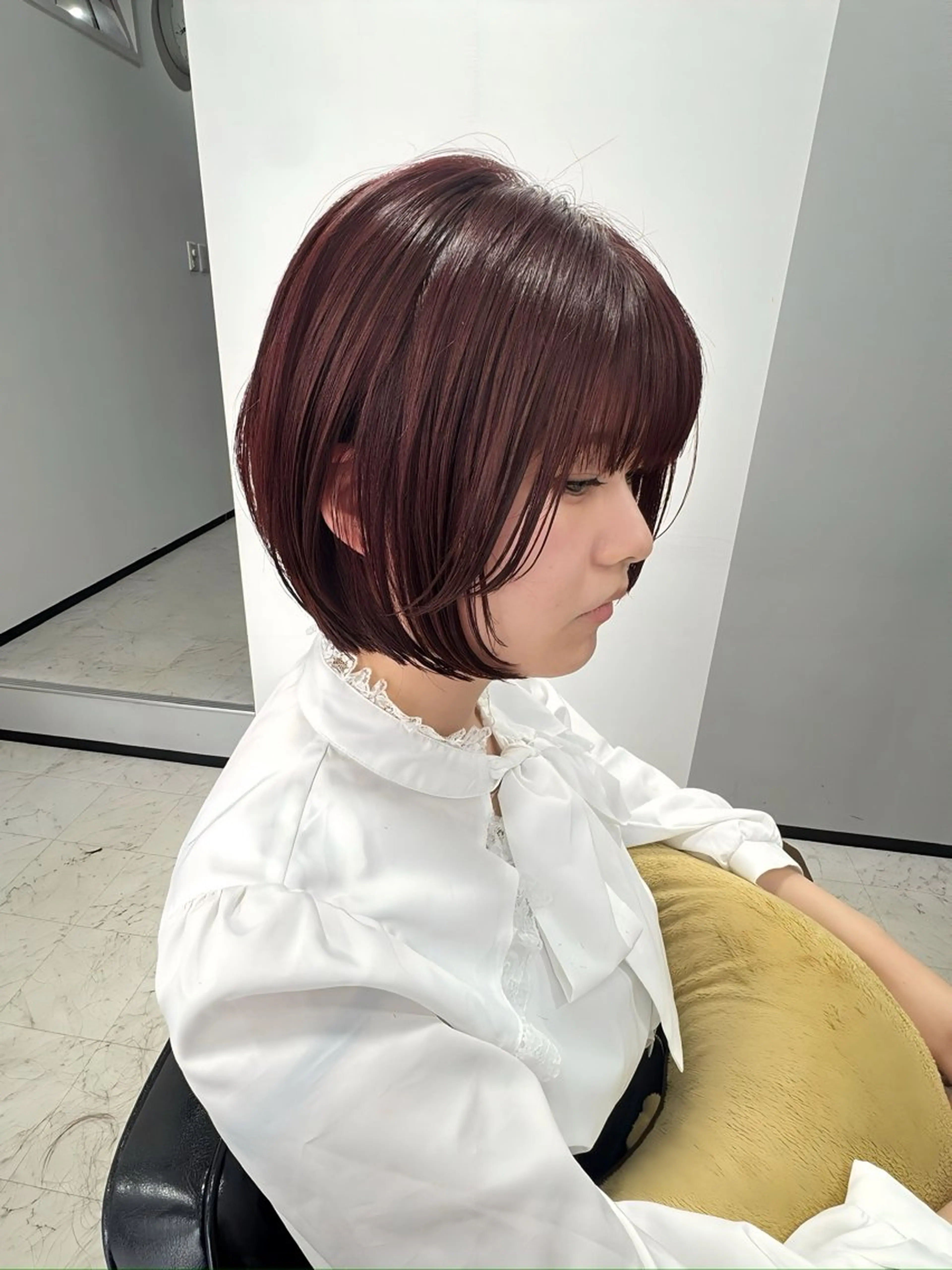 ショート カラー カット ヘアカラー トリートメント ヒラガカナ▼ ECLAT HAIRのヘアスタイル