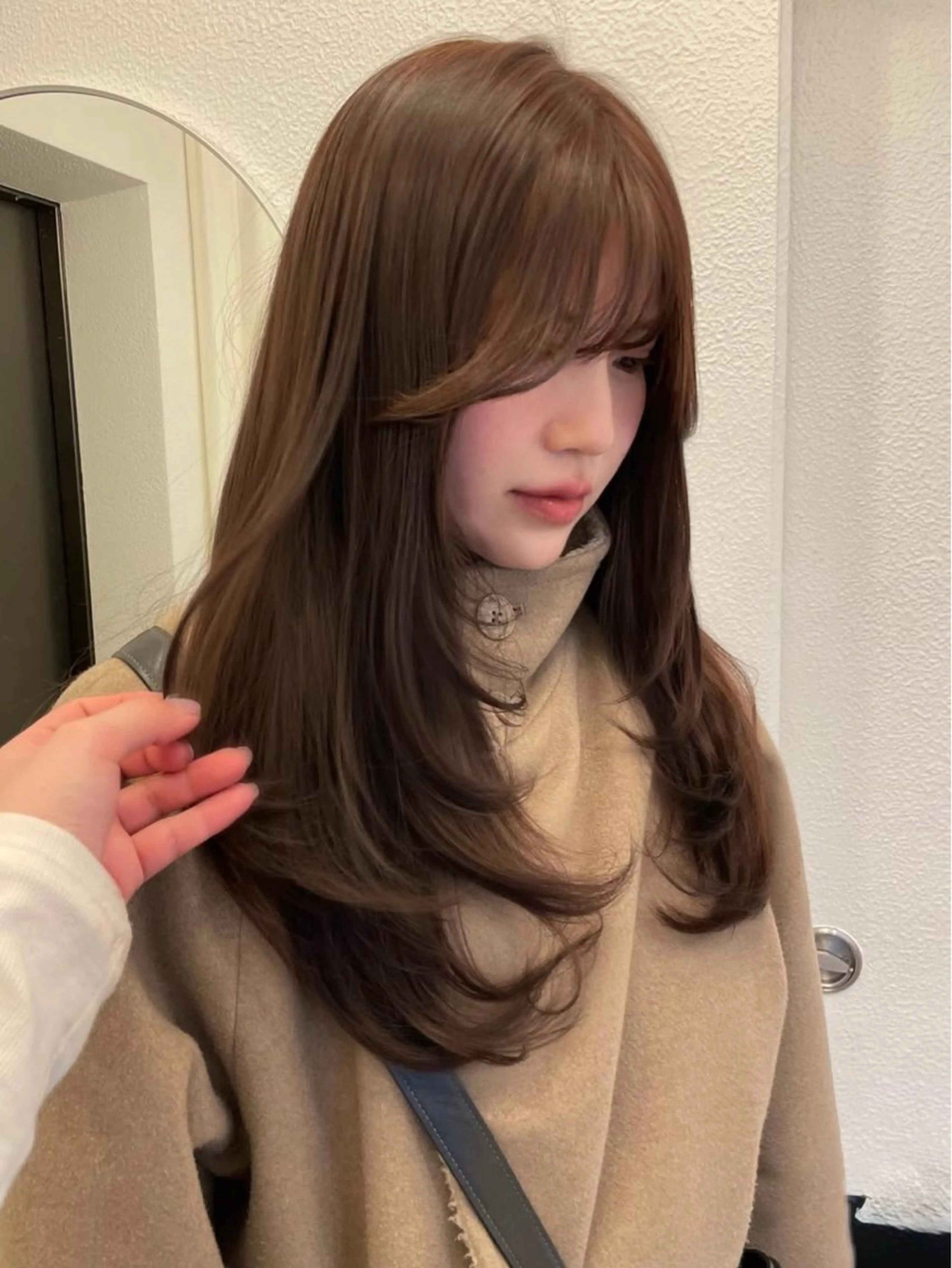 ロング ロングレイヤー ハッシュカット レイヤーカット ロング 髙杉 心のヘアスタイル