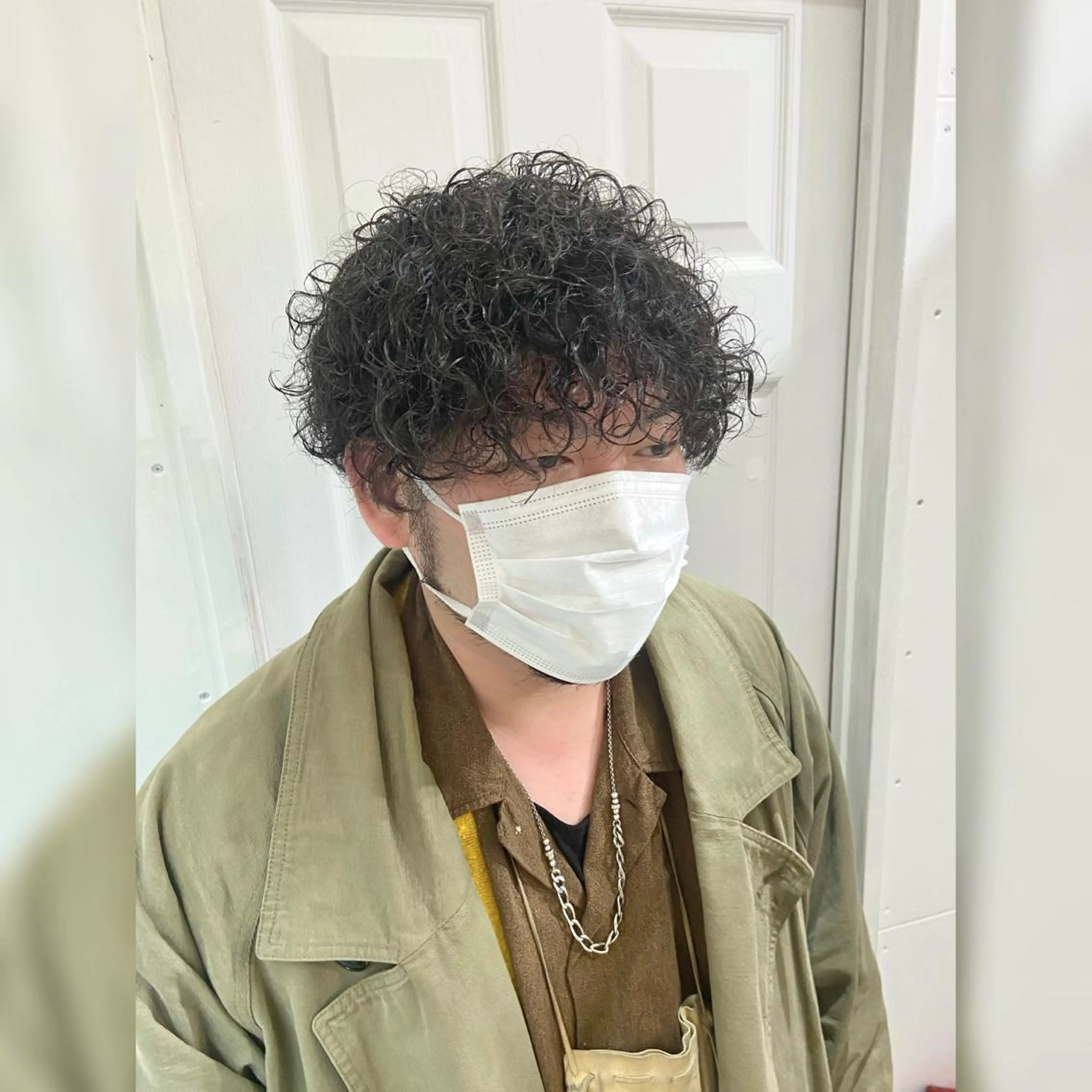 ショート パーマ メンズ メンズパーマ パーマ ♥️ルフ🐒 ミレイ♥️のヘアスタイル